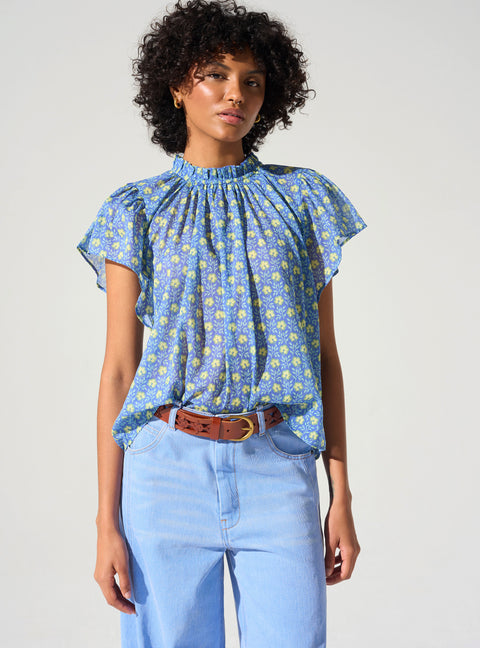 Bedruckte Bohemian-Bluse