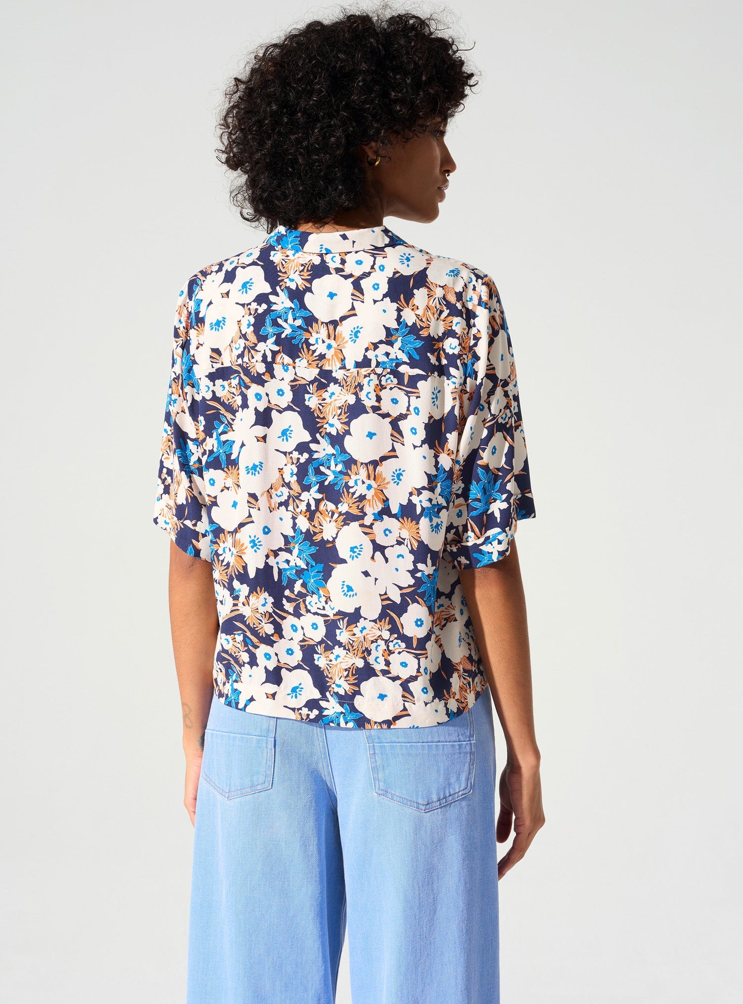 Chemise droite imprimée acoté 