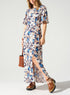Robe longue imprimée acoté 