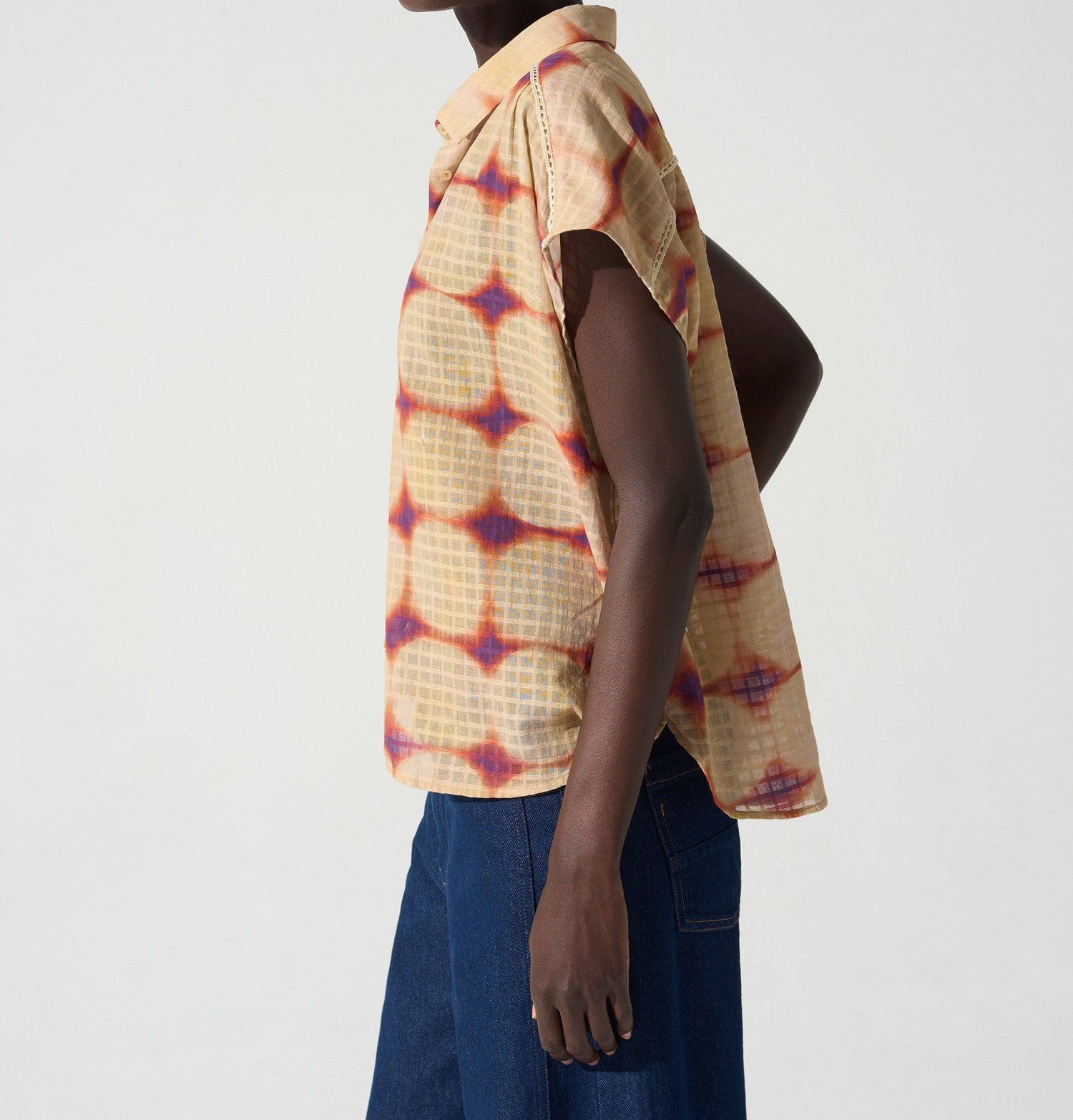 Chemise coupe ample acoté 