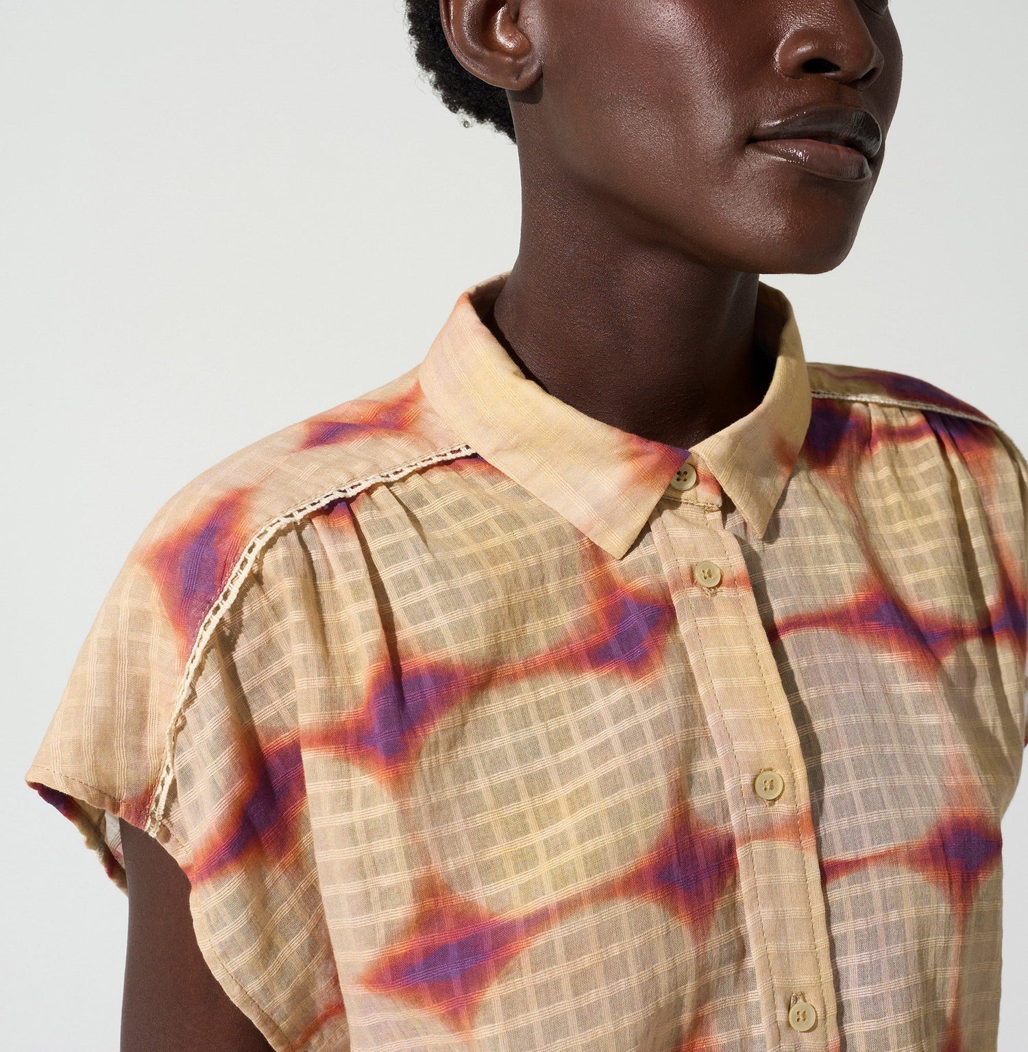 Chemise coupe ample acoté 