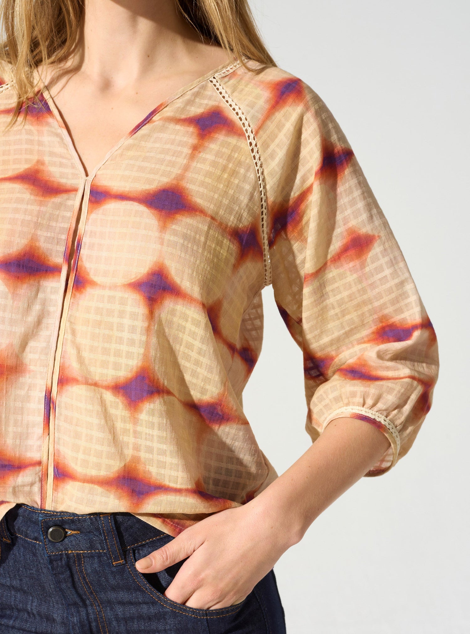 Blouse à manche 3/4