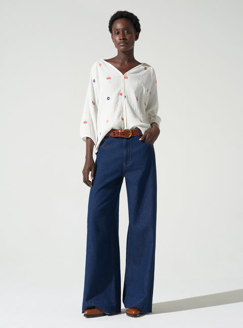 Bestickte Bluse