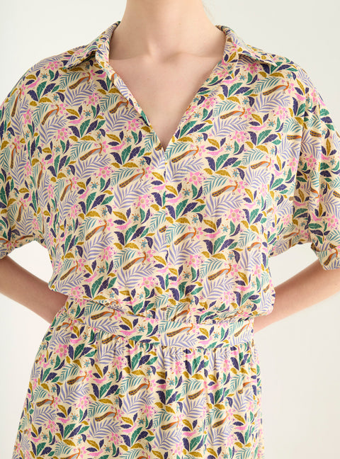 Robe chemisier ceinturée