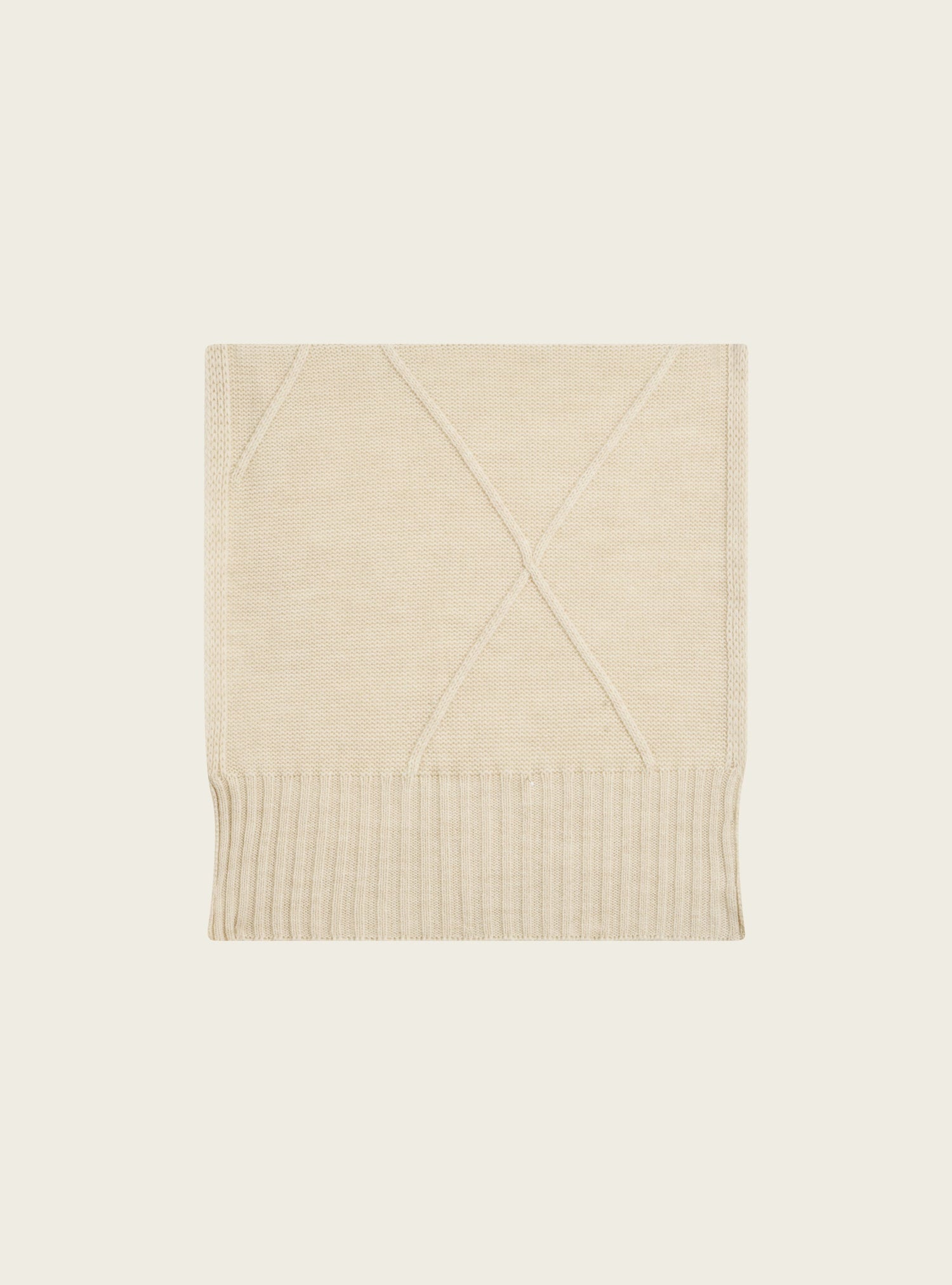 Écharpe torsadée en laine acoté 