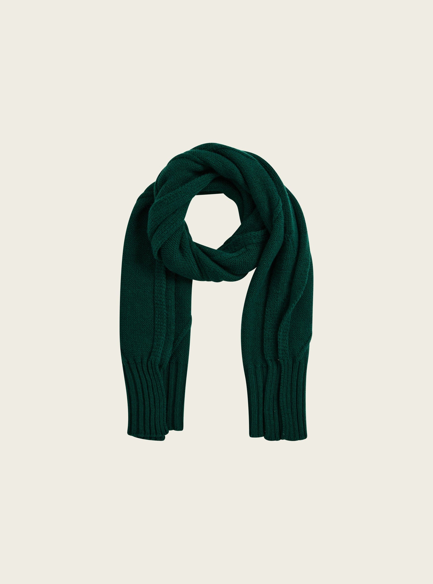 Écharpe torsadée en laine acoté 