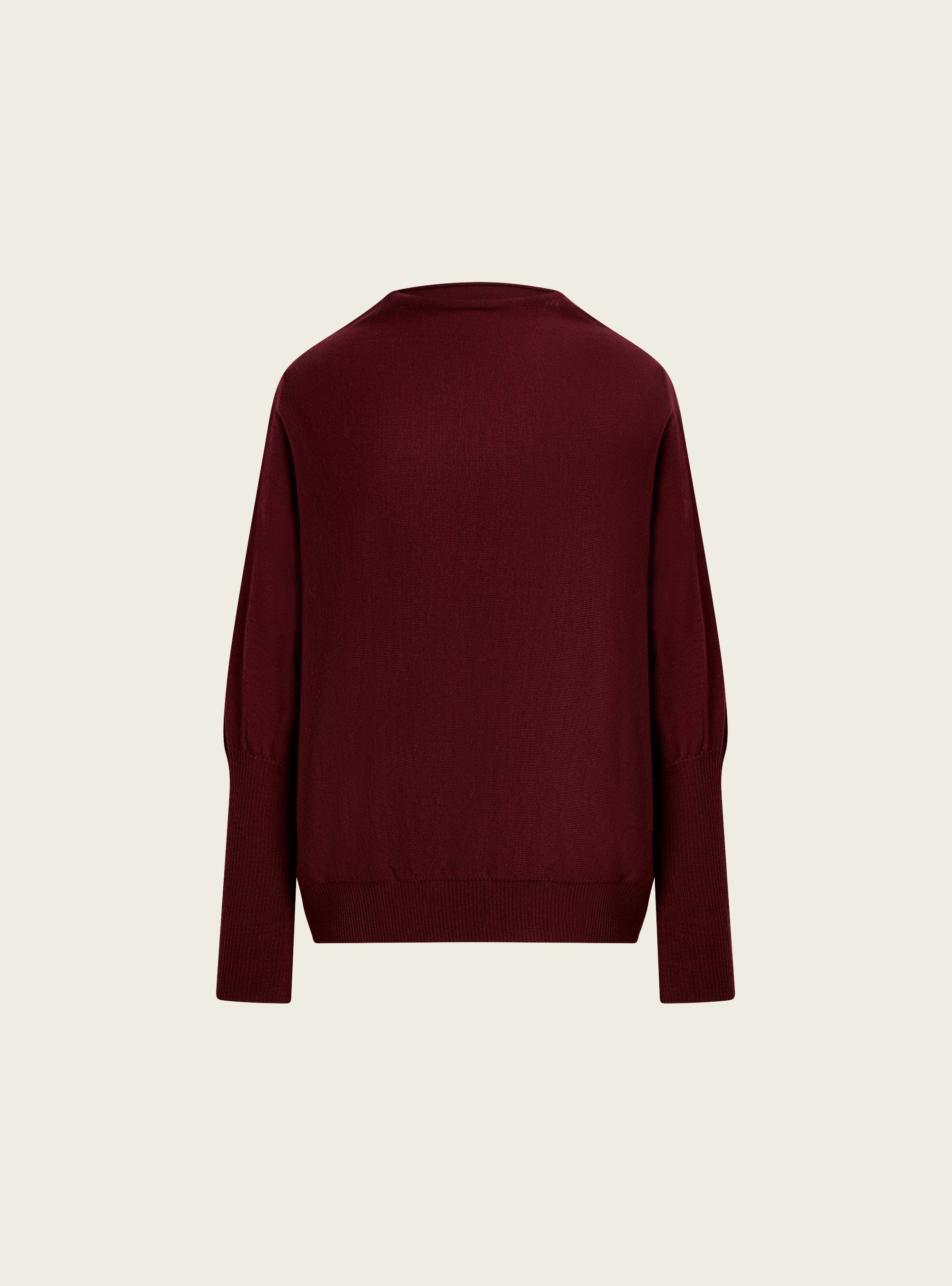 Pull oversize à col drapé acoté 