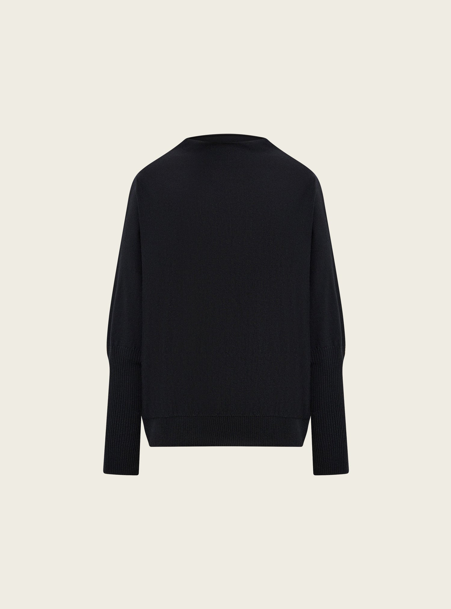 Pull oversize à col drapé acoté 