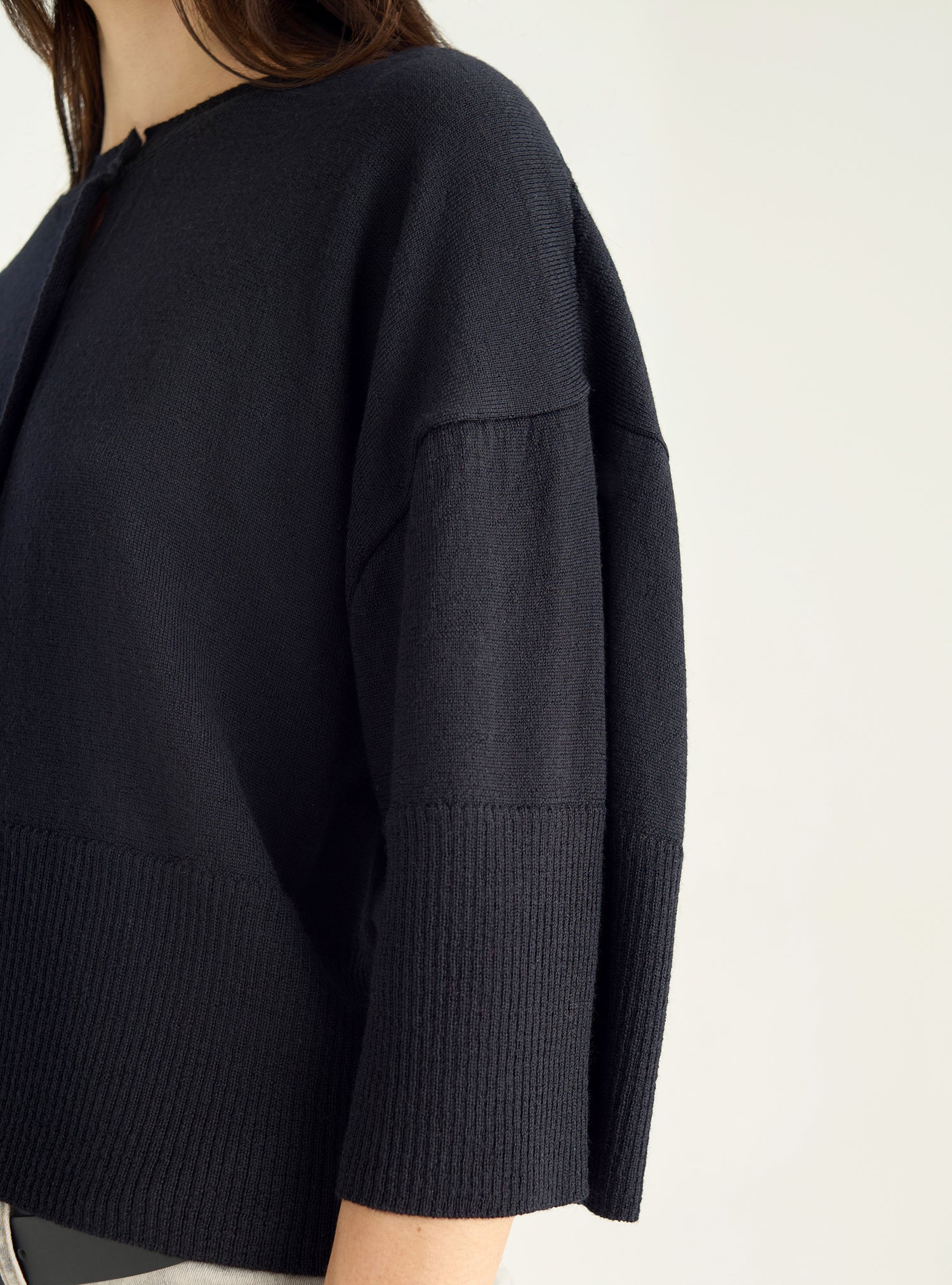 Cardigan T-shirt à manches courtes