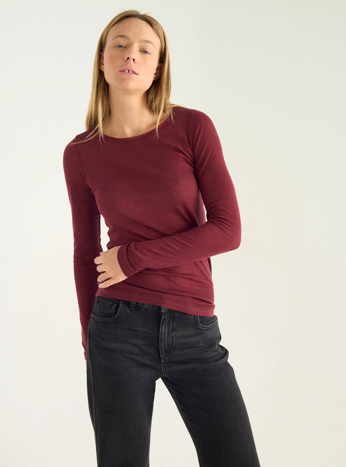 T-shirt manches longues en jersey Lyocell