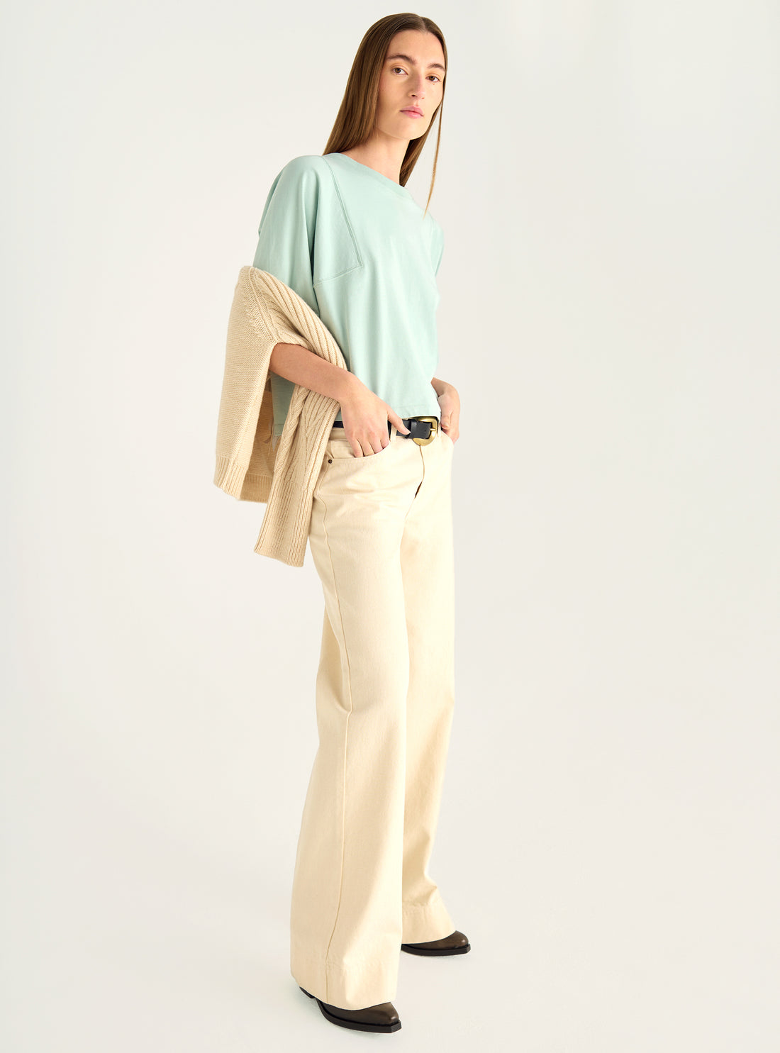 T-shirt boxy en coton bio