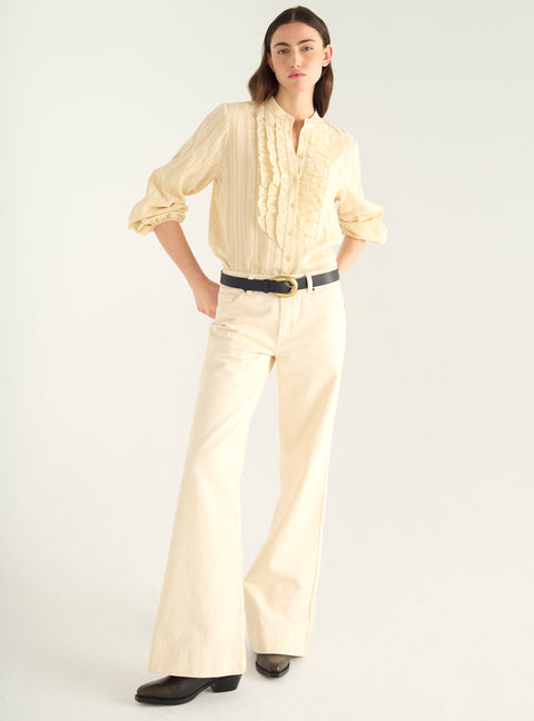 Openwork cotton shirt