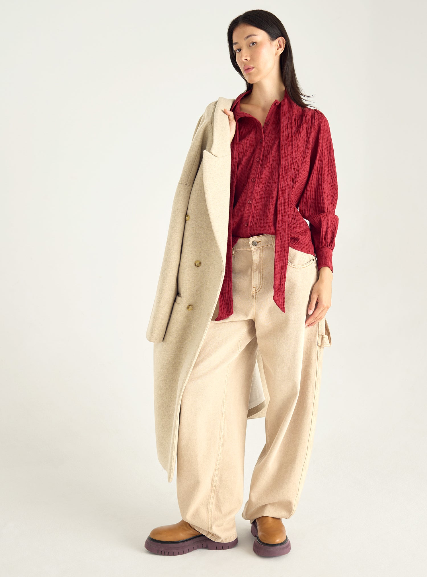 Locker sitzendes Schluppenhemd