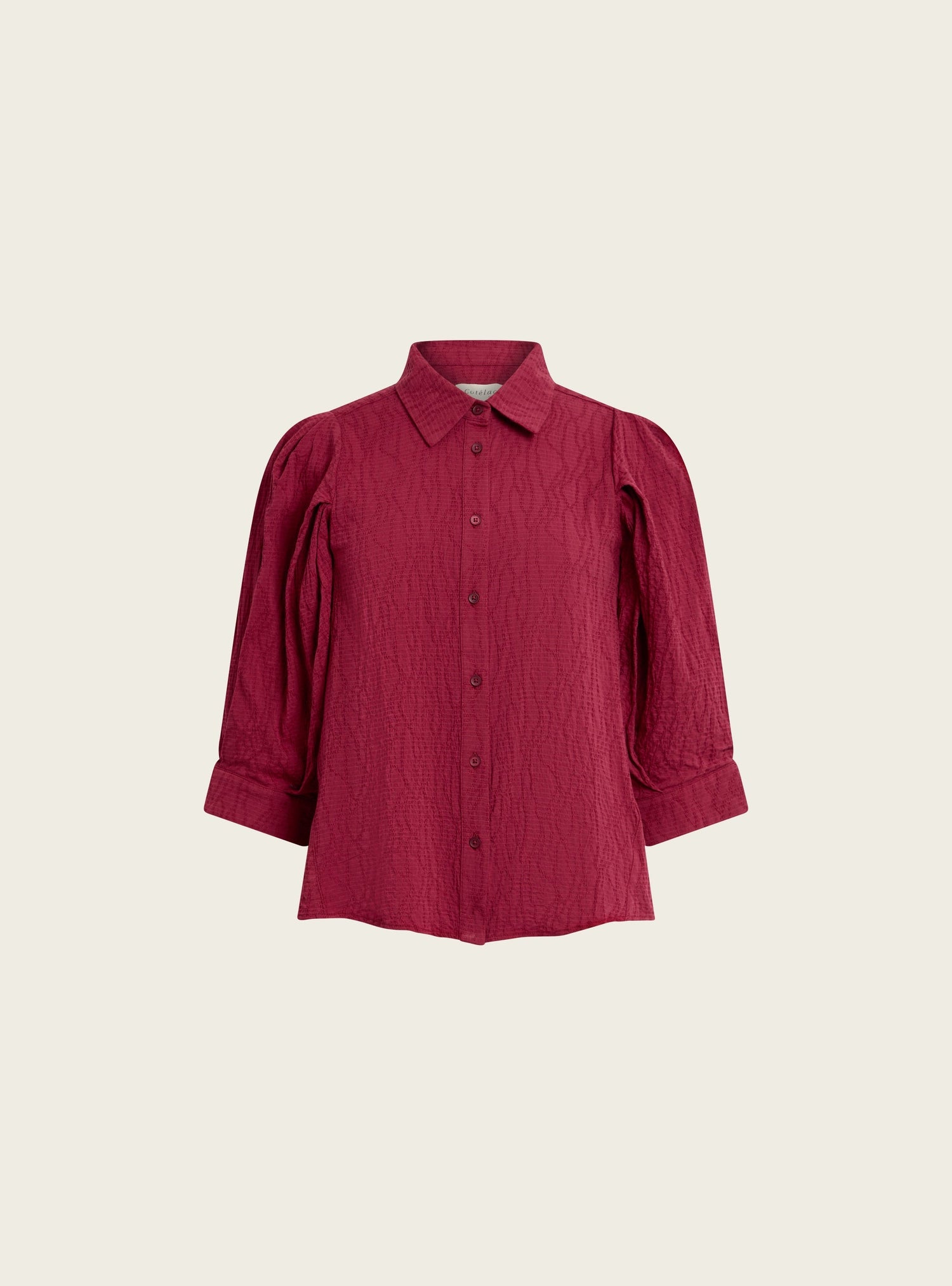 Chemise en seersucker acoté 