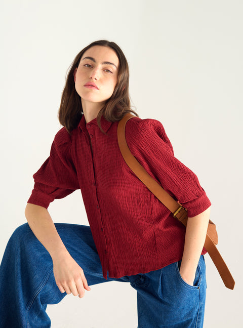 Seersucker shirt
