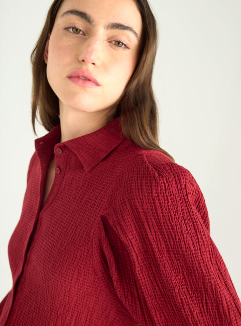 Seersucker shirt