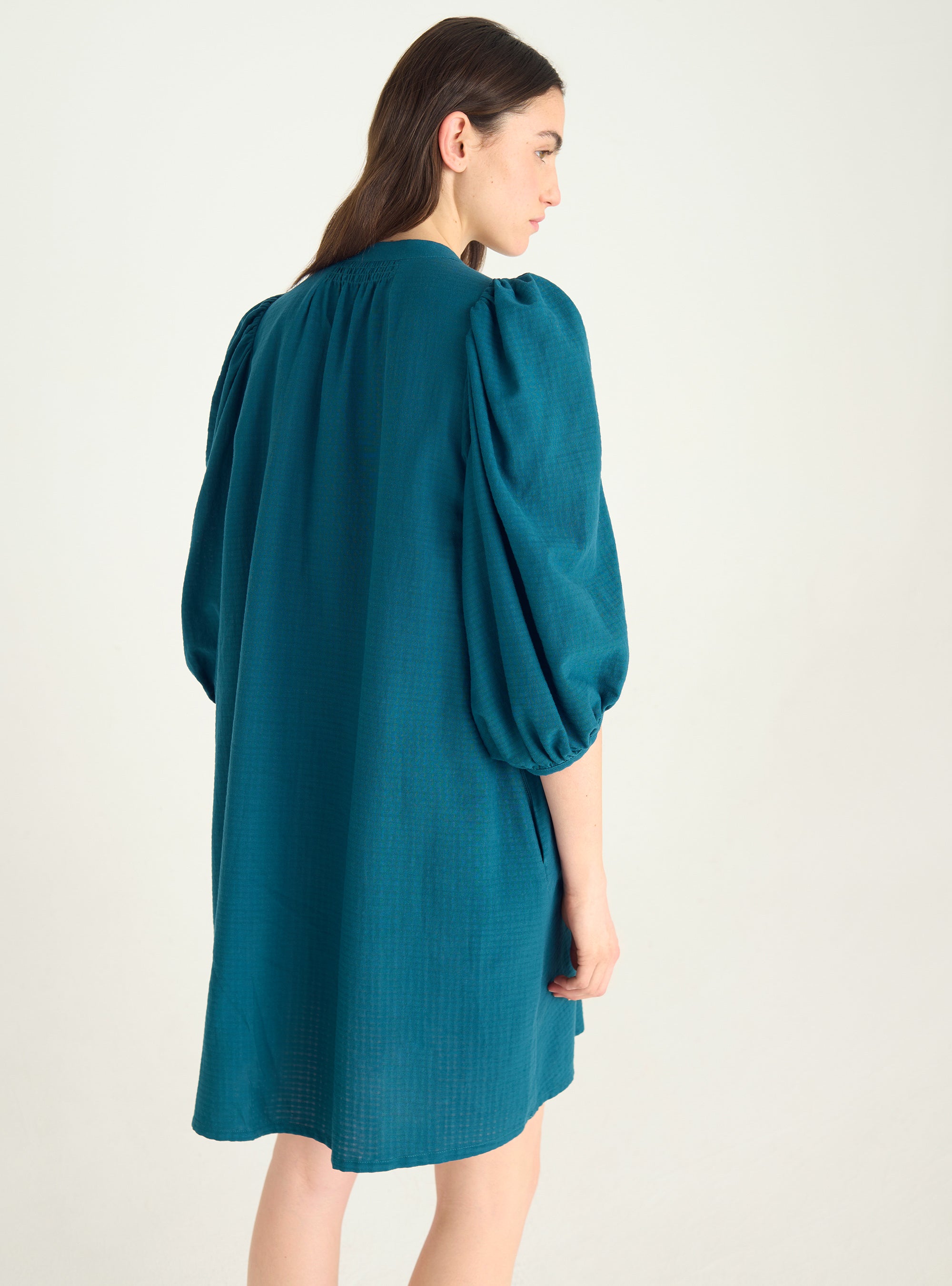 Short gathered dress