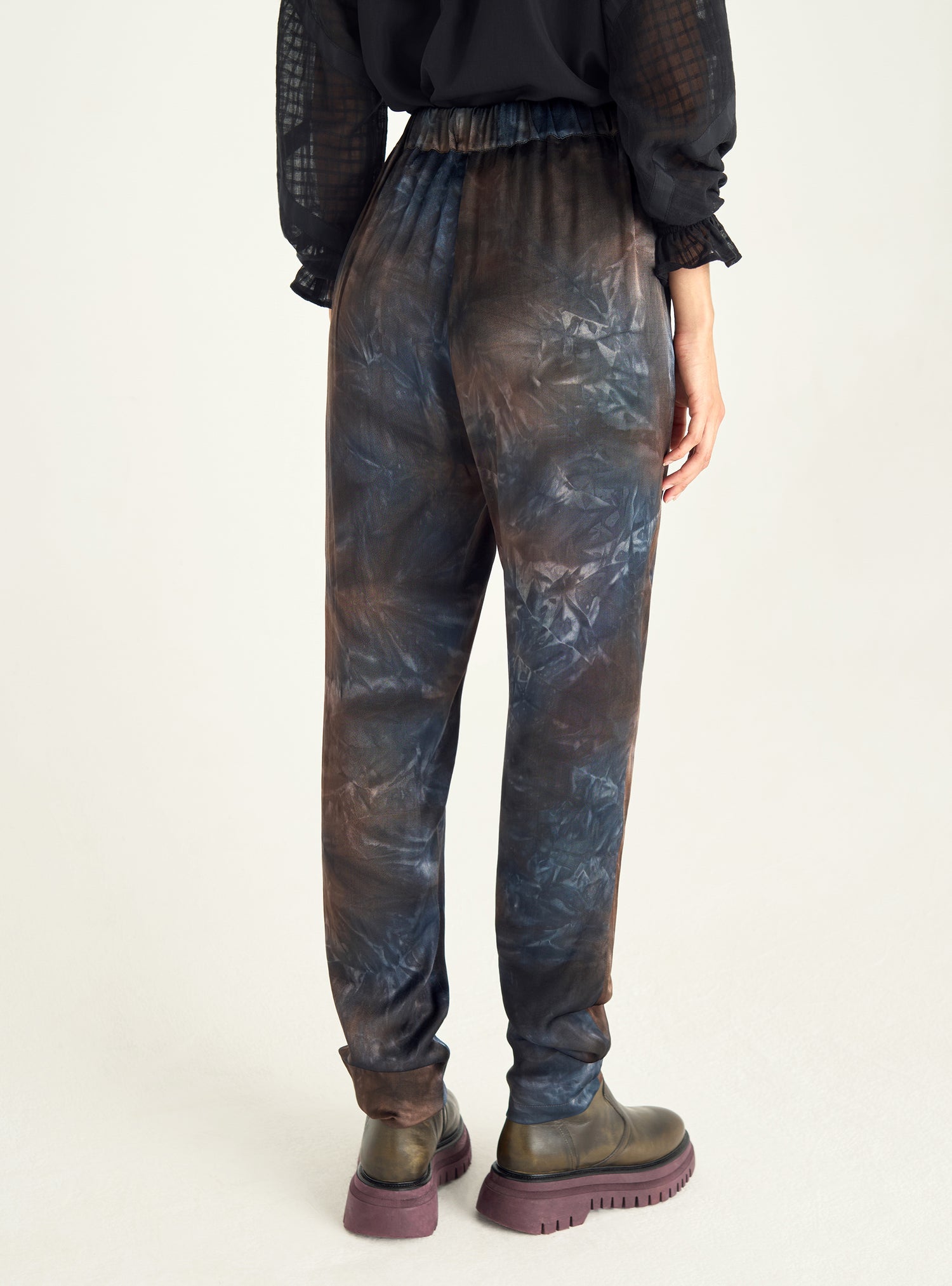 Printed flowing pants