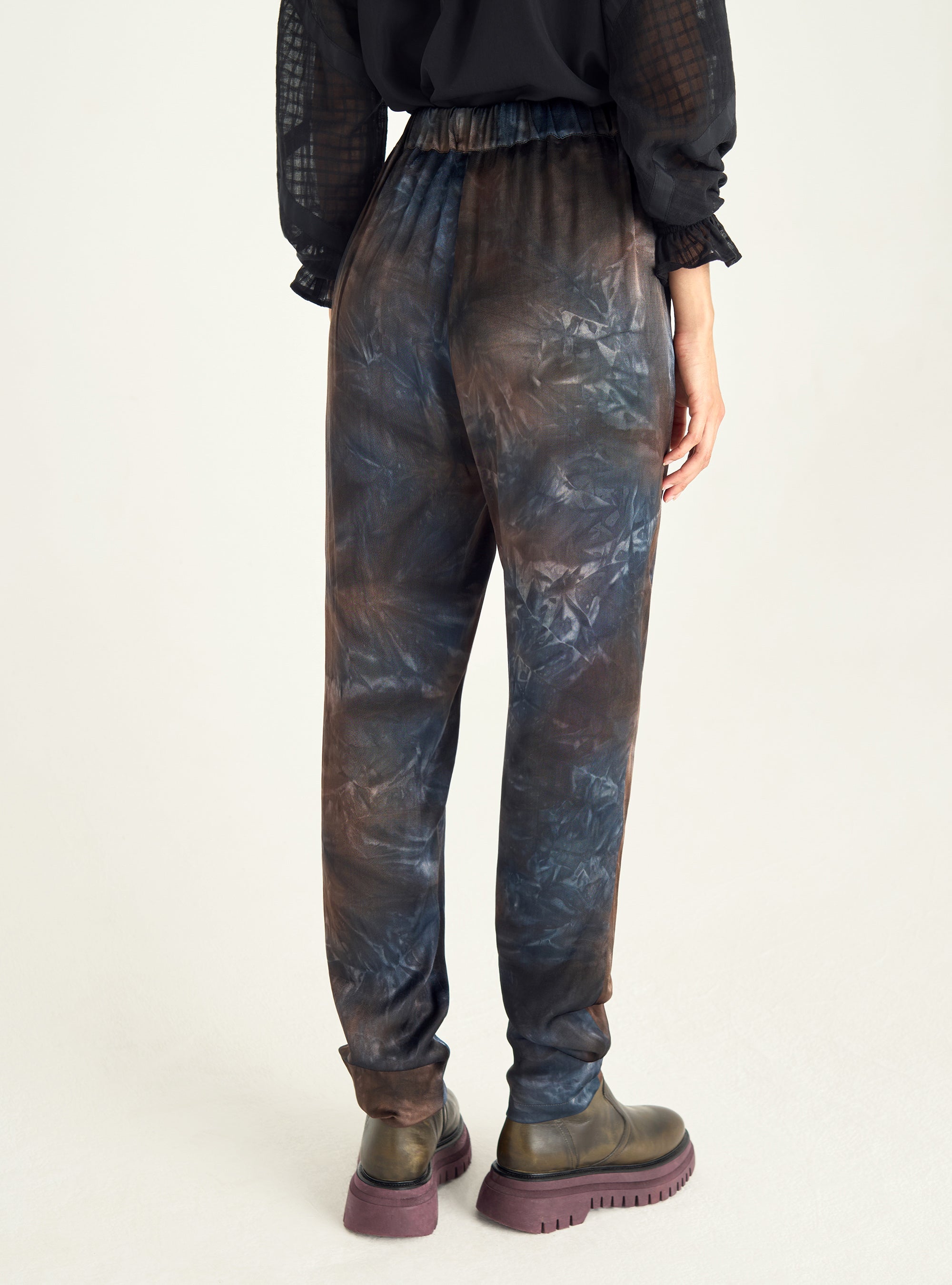 Printed flowing pants