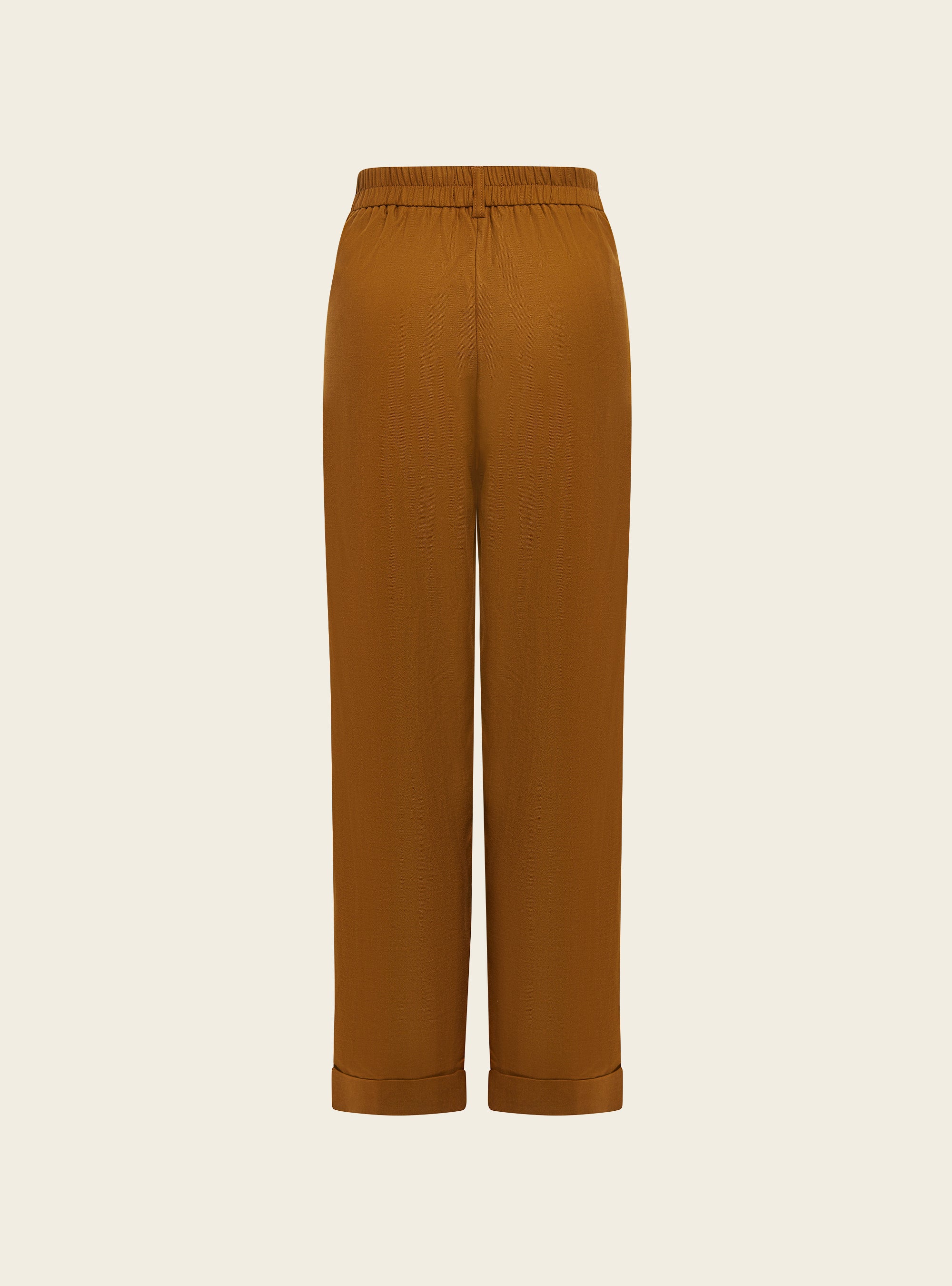 Pantalon large chevronné acoté 