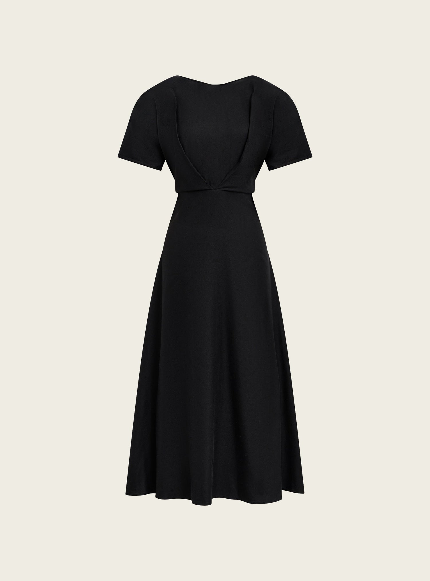 Robe midi asymétrique acoté 