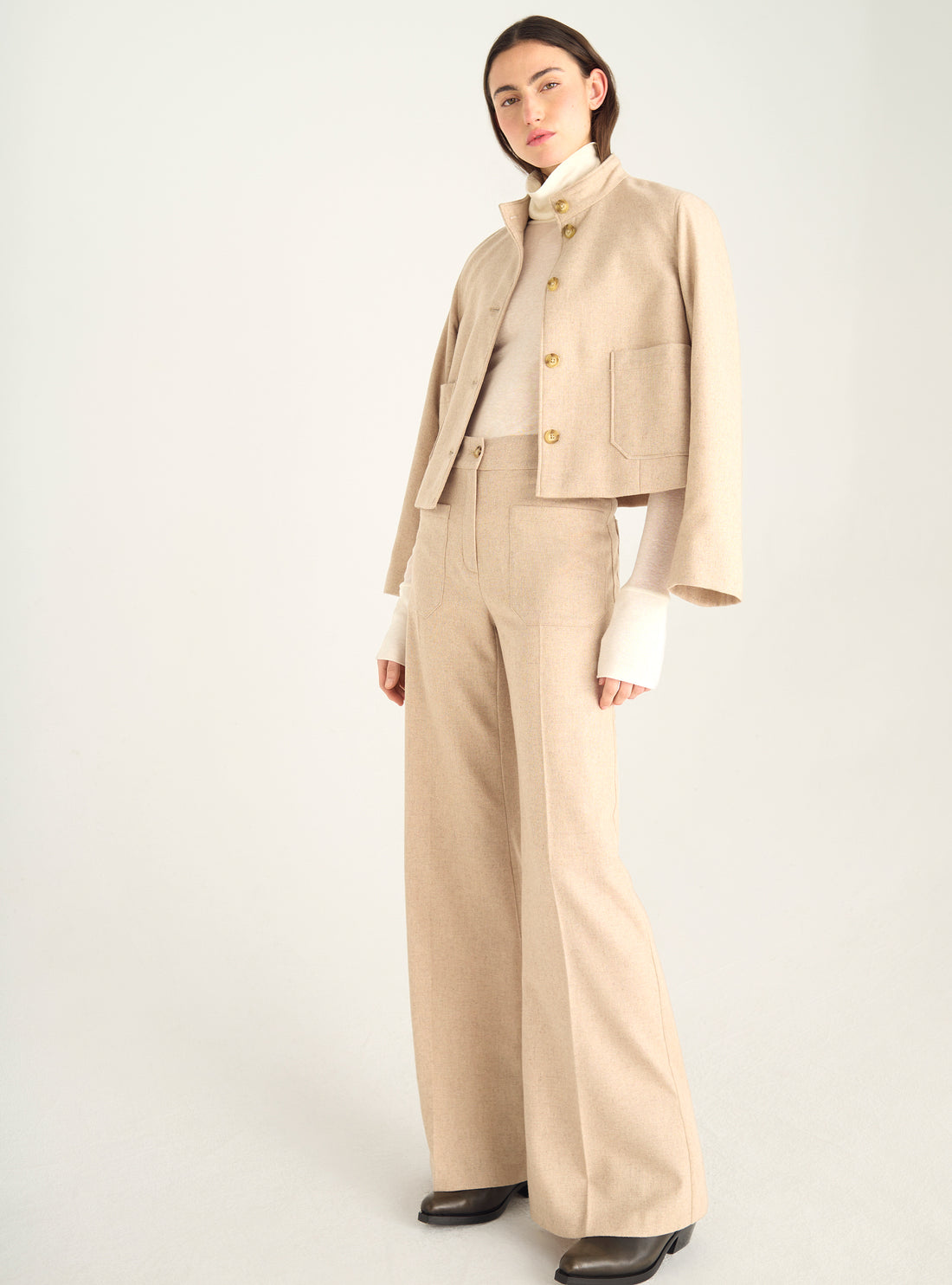 70er Jahre High-Waist-Hose