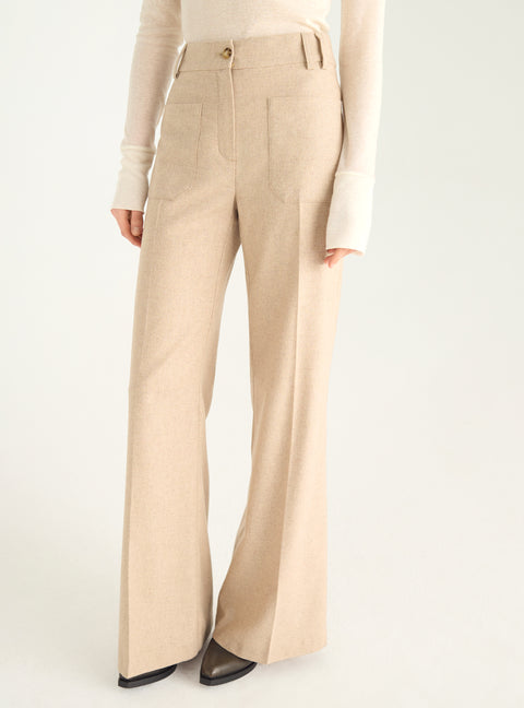 70er Jahre High-Waist-Hose