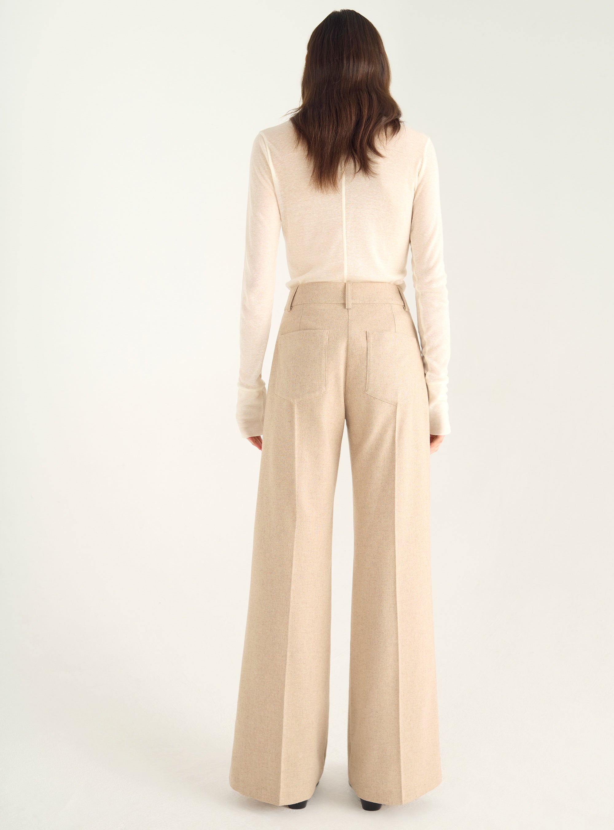 70er Jahre High-Waist-Hose