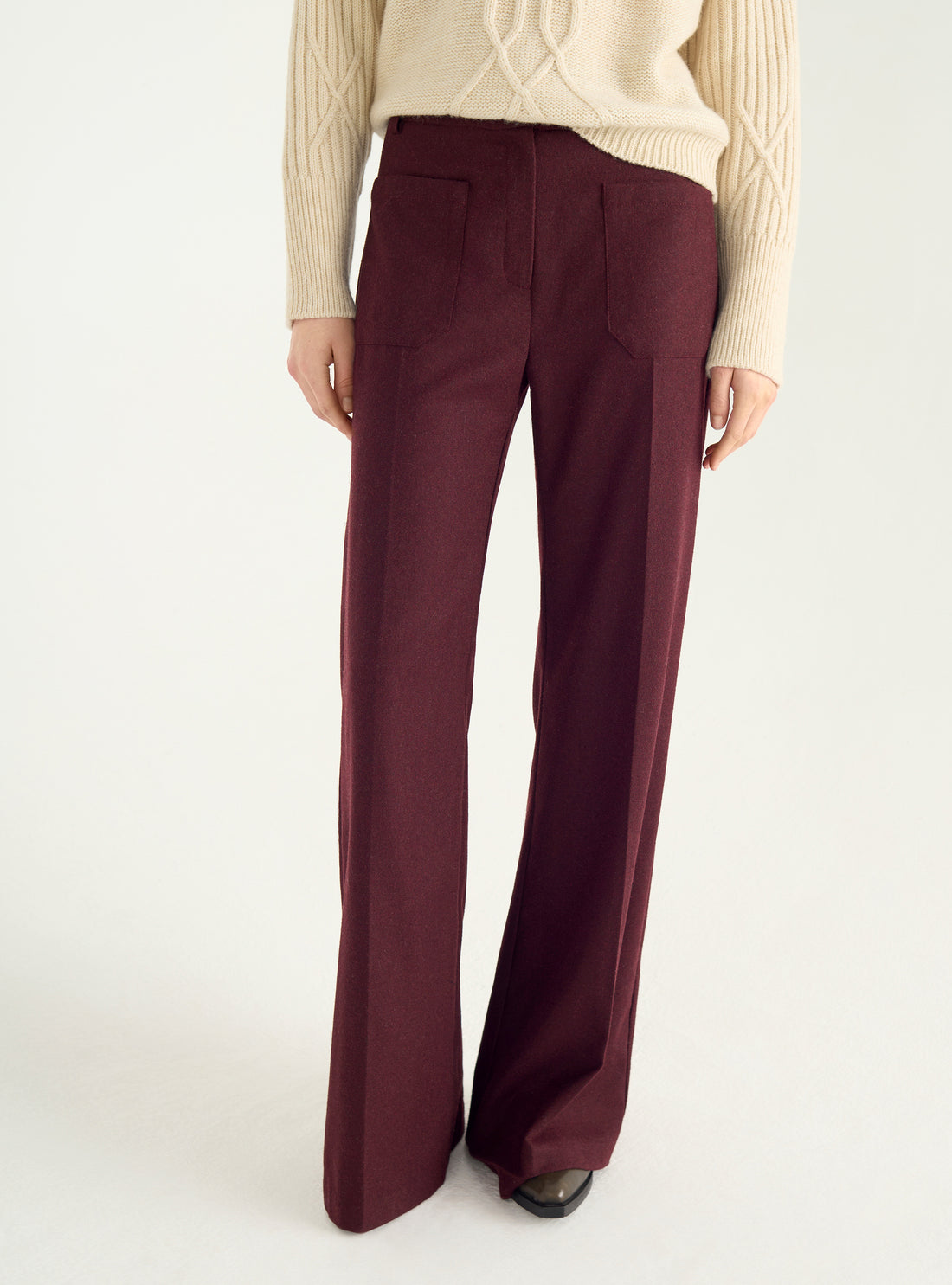 70er Jahre High-Waist-Hose