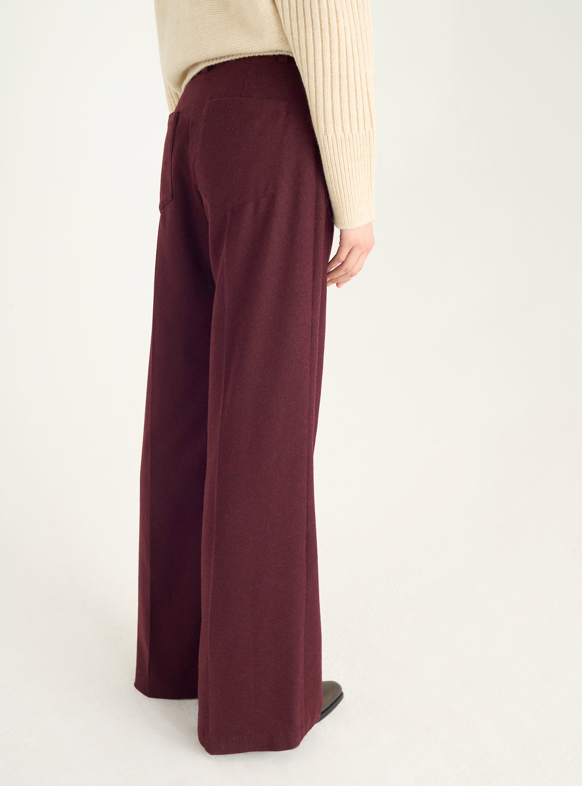 70er Jahre High-Waist-Hose