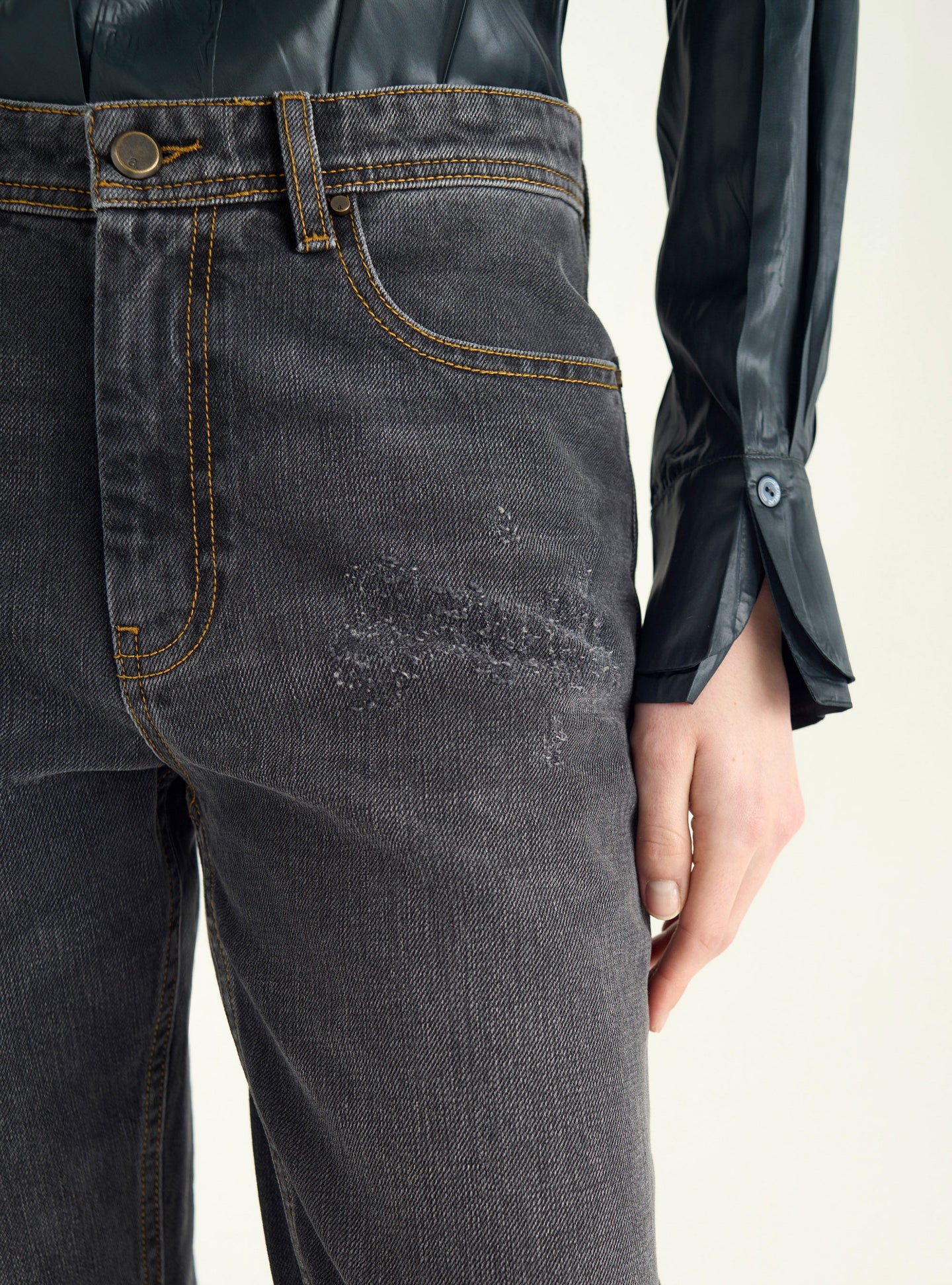 Jean slim stretch acoté 