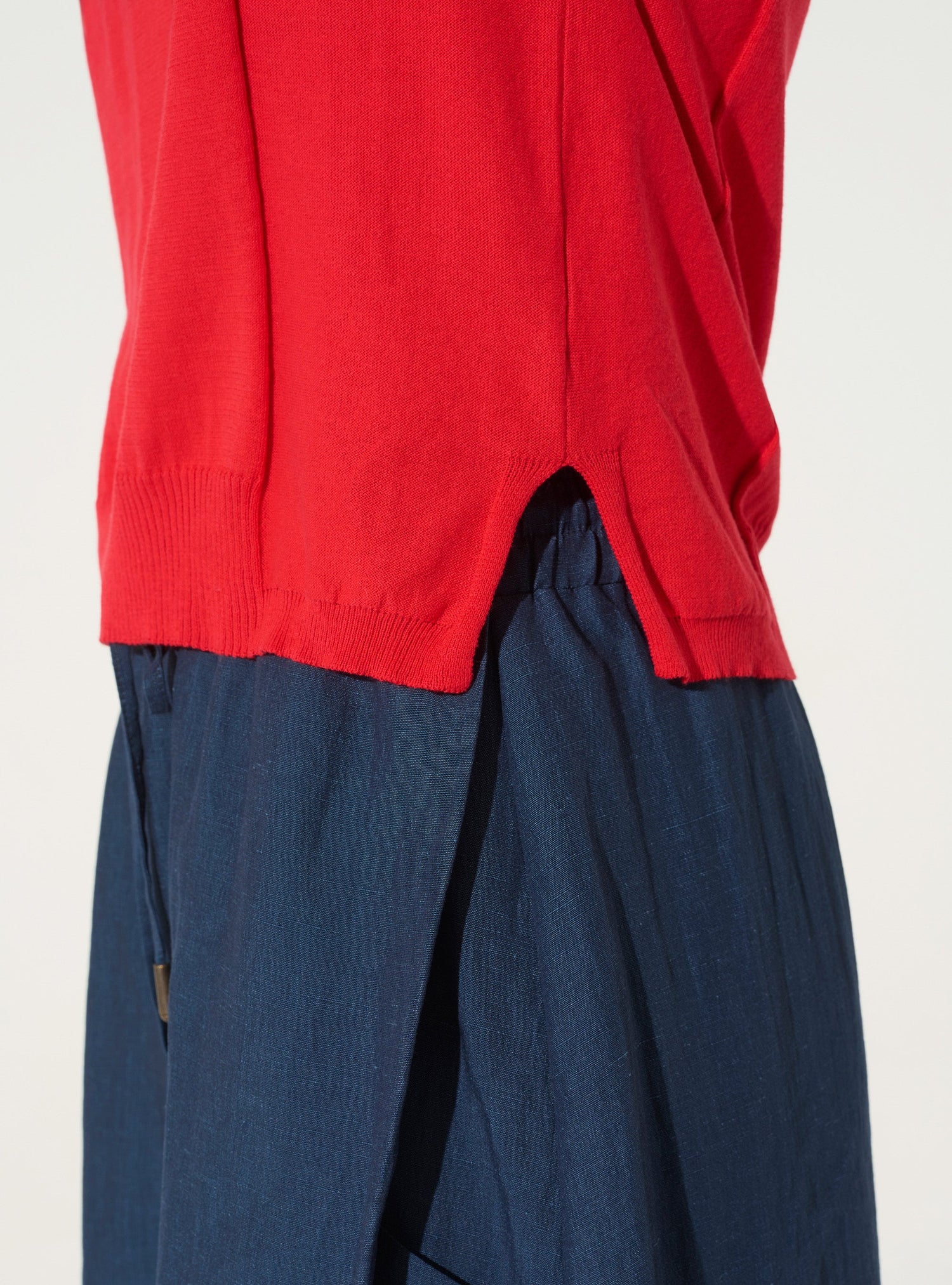 rotes Poloshirt aus Bio-Baumwolle