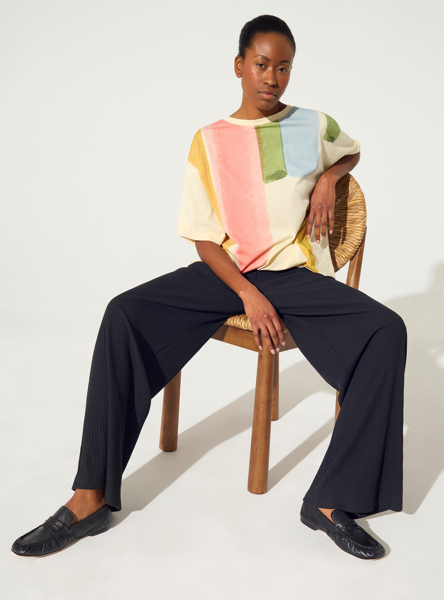 Pantalon en coton noir