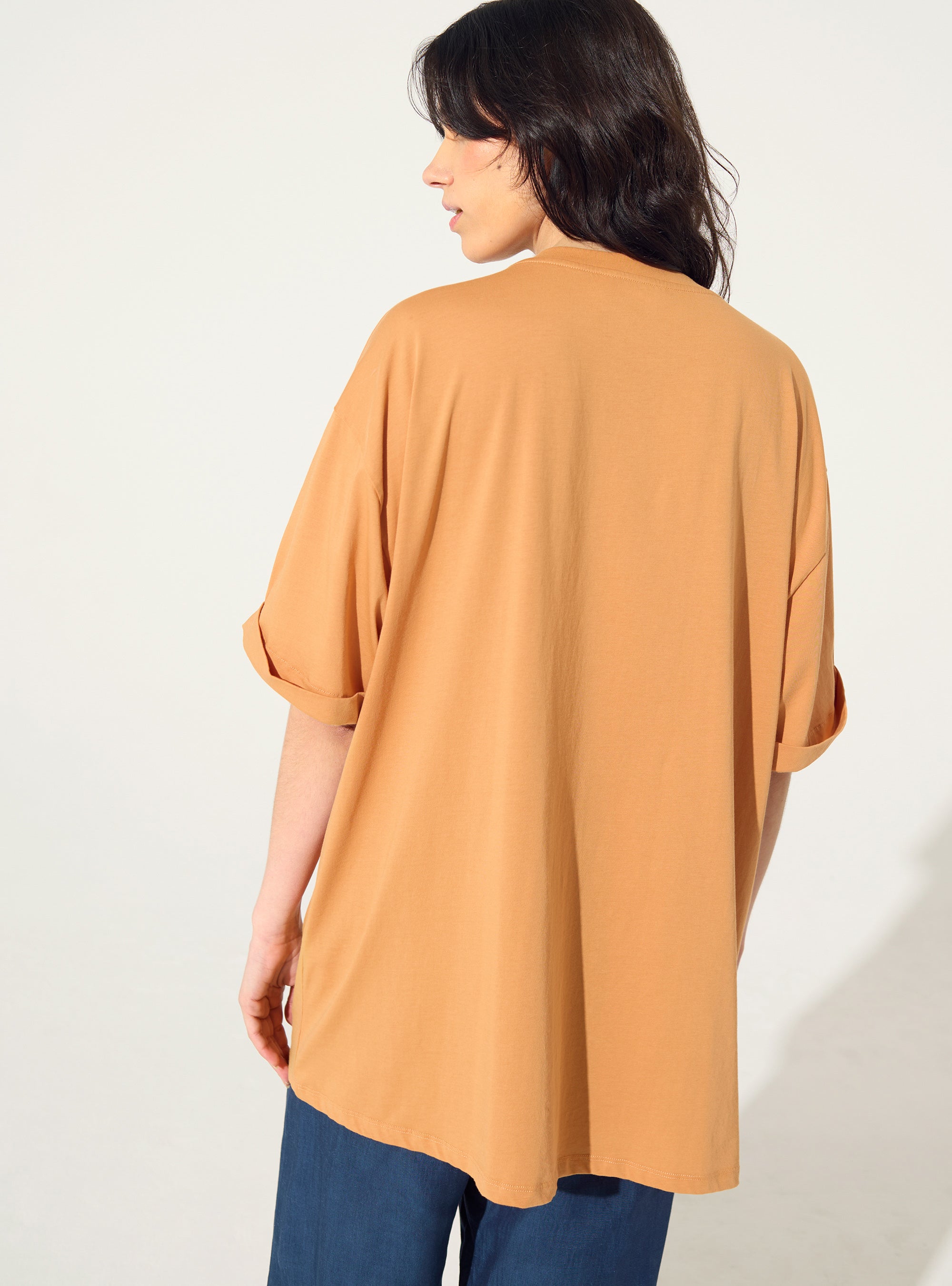 orange organic cotton t-shirt