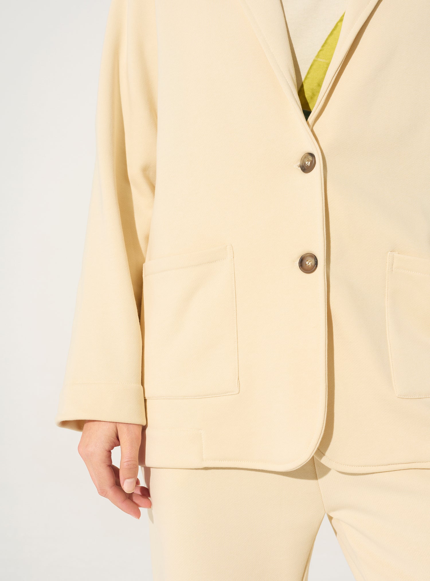 white organic cotton jacket