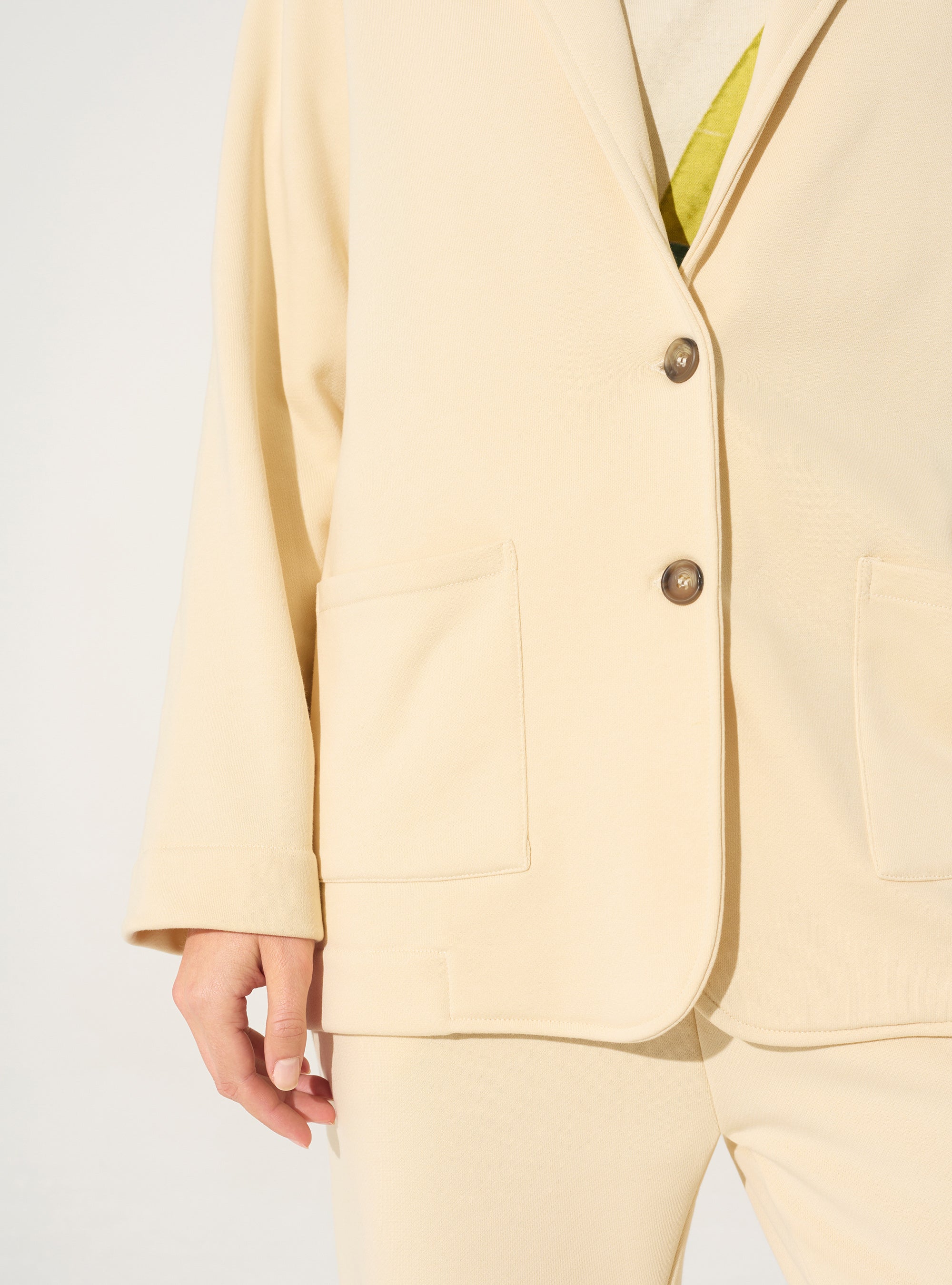 white organic cotton jacket