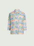 Chemise oversize imprimée manches 3/4