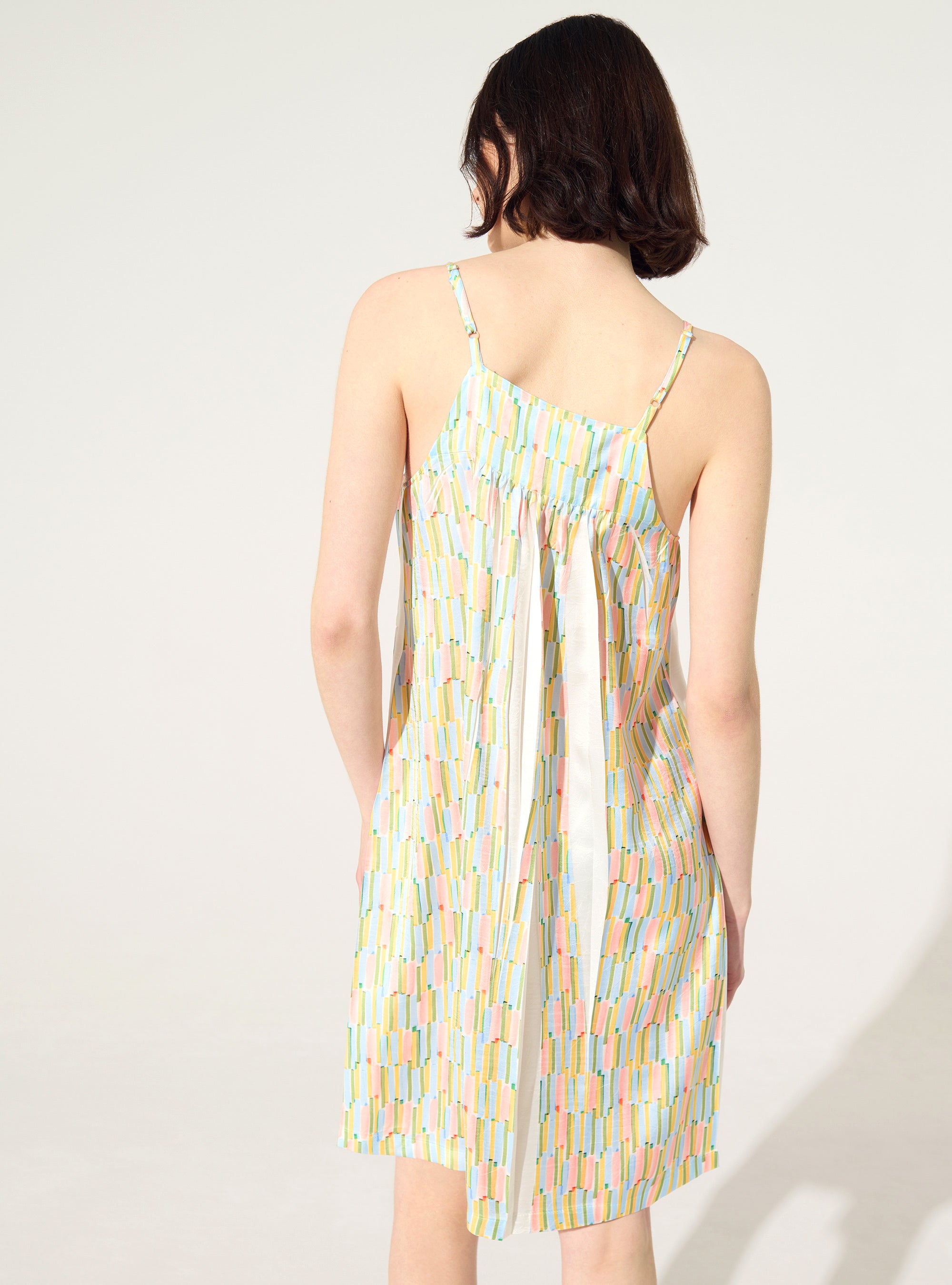 Robe courte évasée imprimée