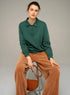 Cotélac acoté sweat oversize col polo en coton biologique