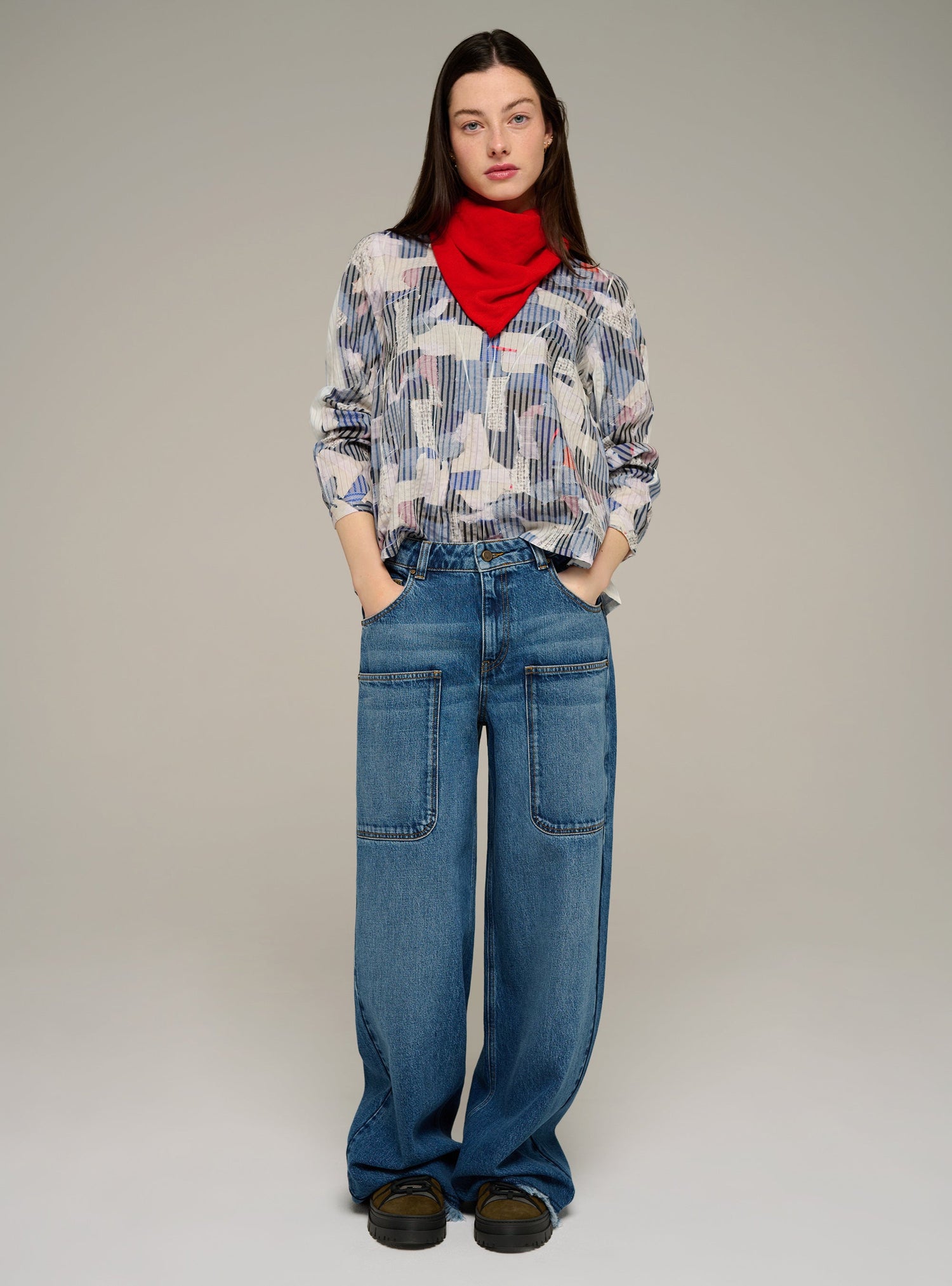 Cotélac acoté chemise oversize manches courtes imprimée