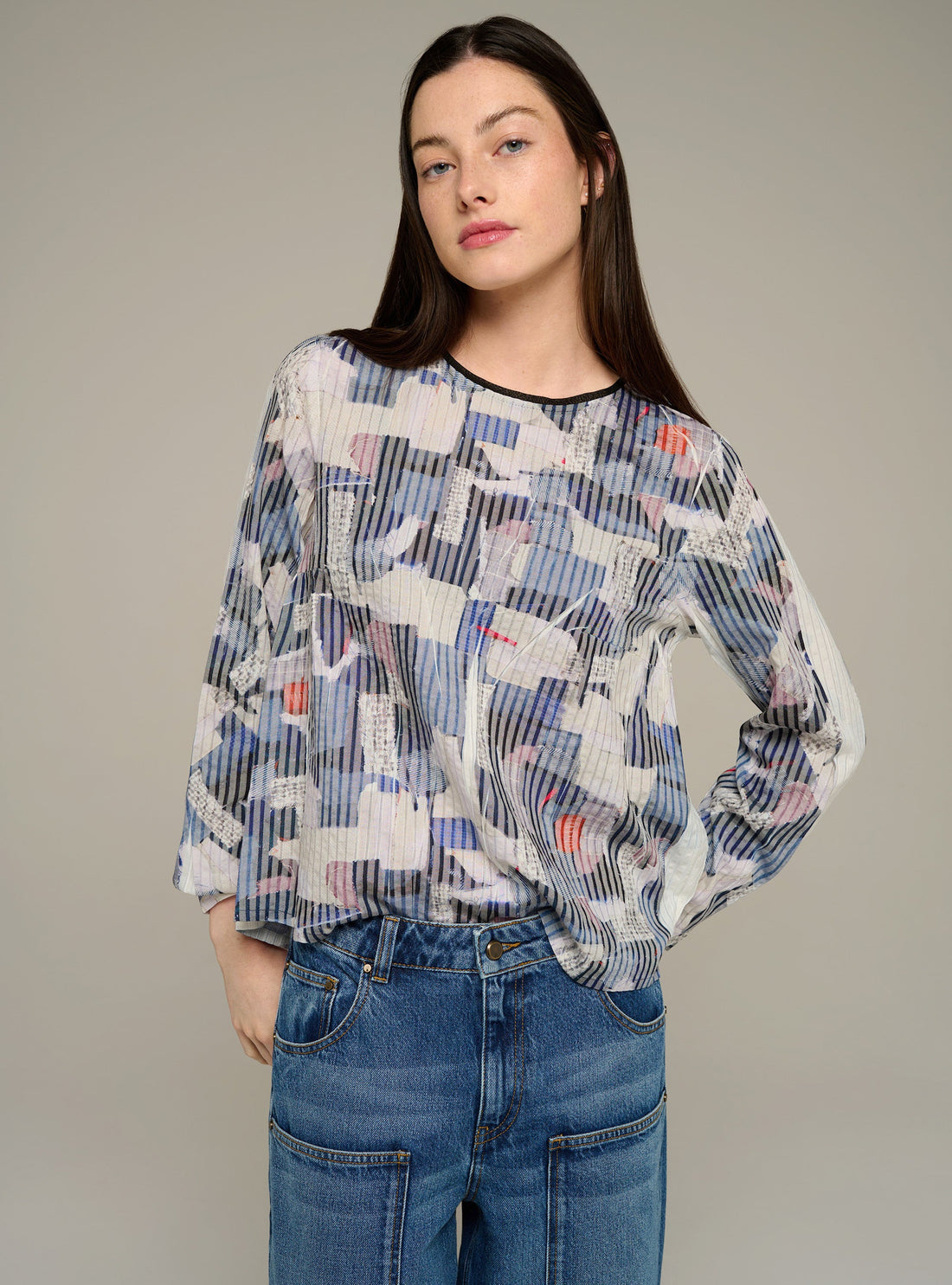 Cotélac acoté chemise oversize manches courtes imprimée