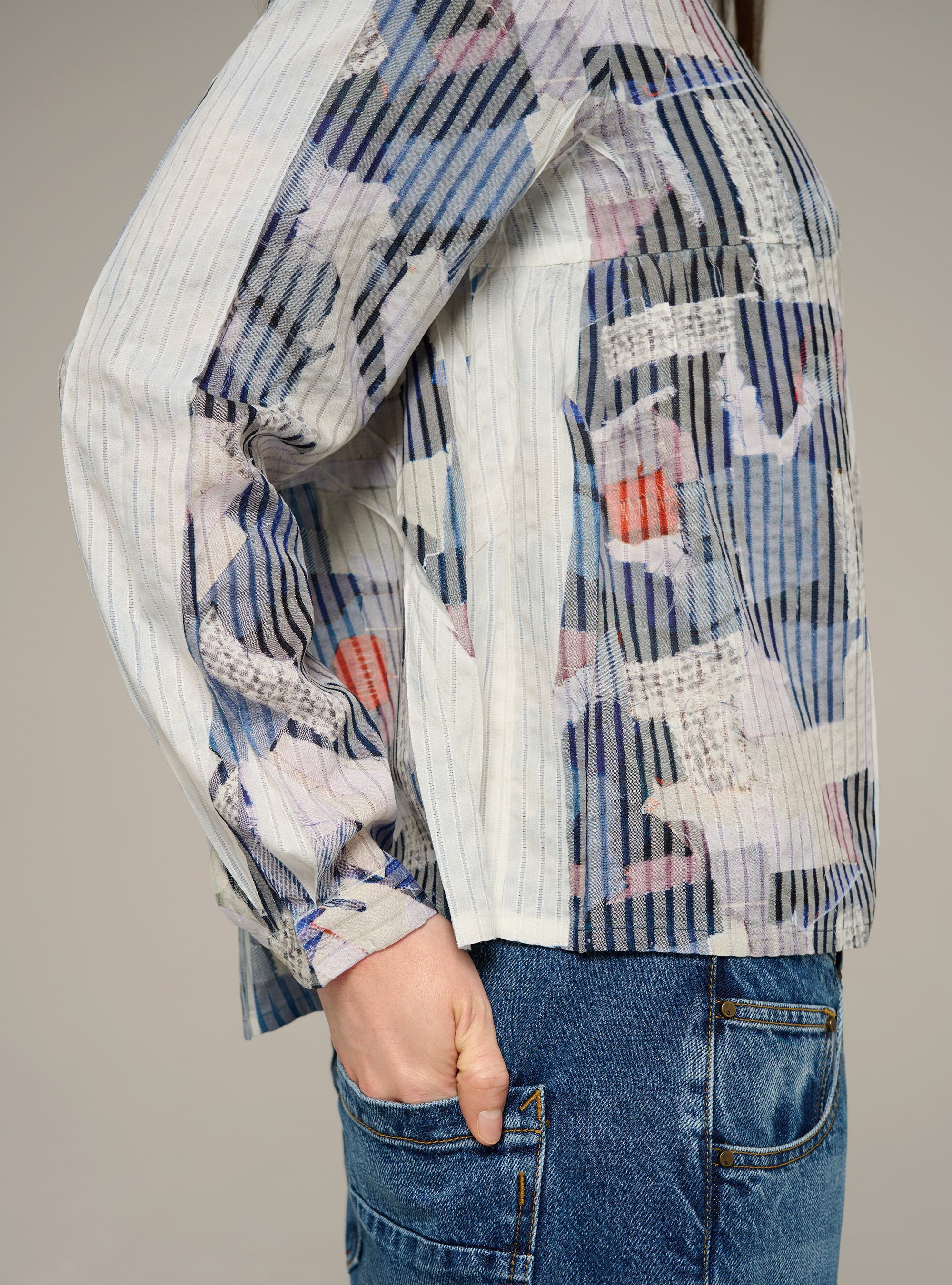 Cotélac acoté chemise oversize manches courtes imprimée