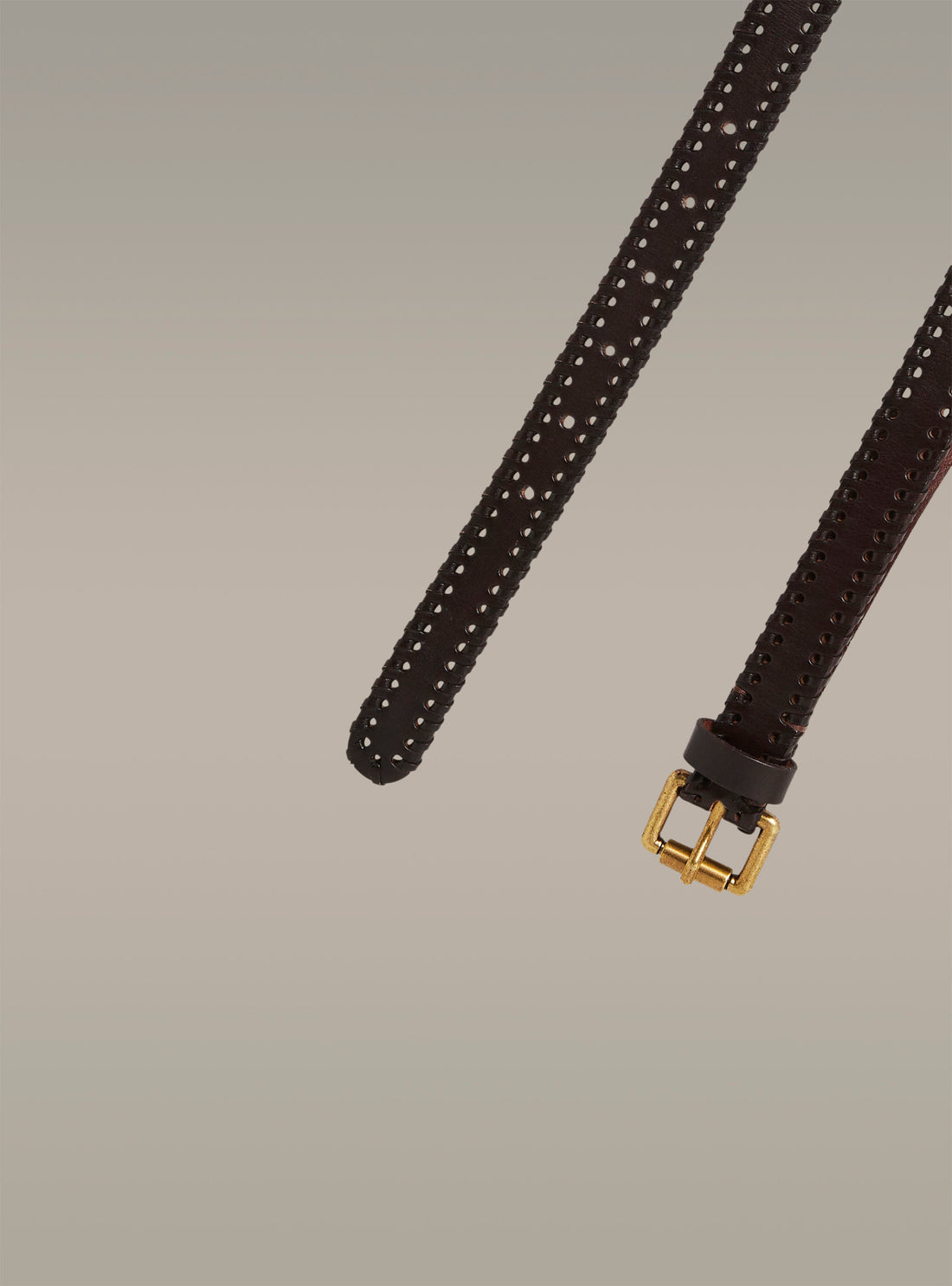 Ceinture en cuir tressée