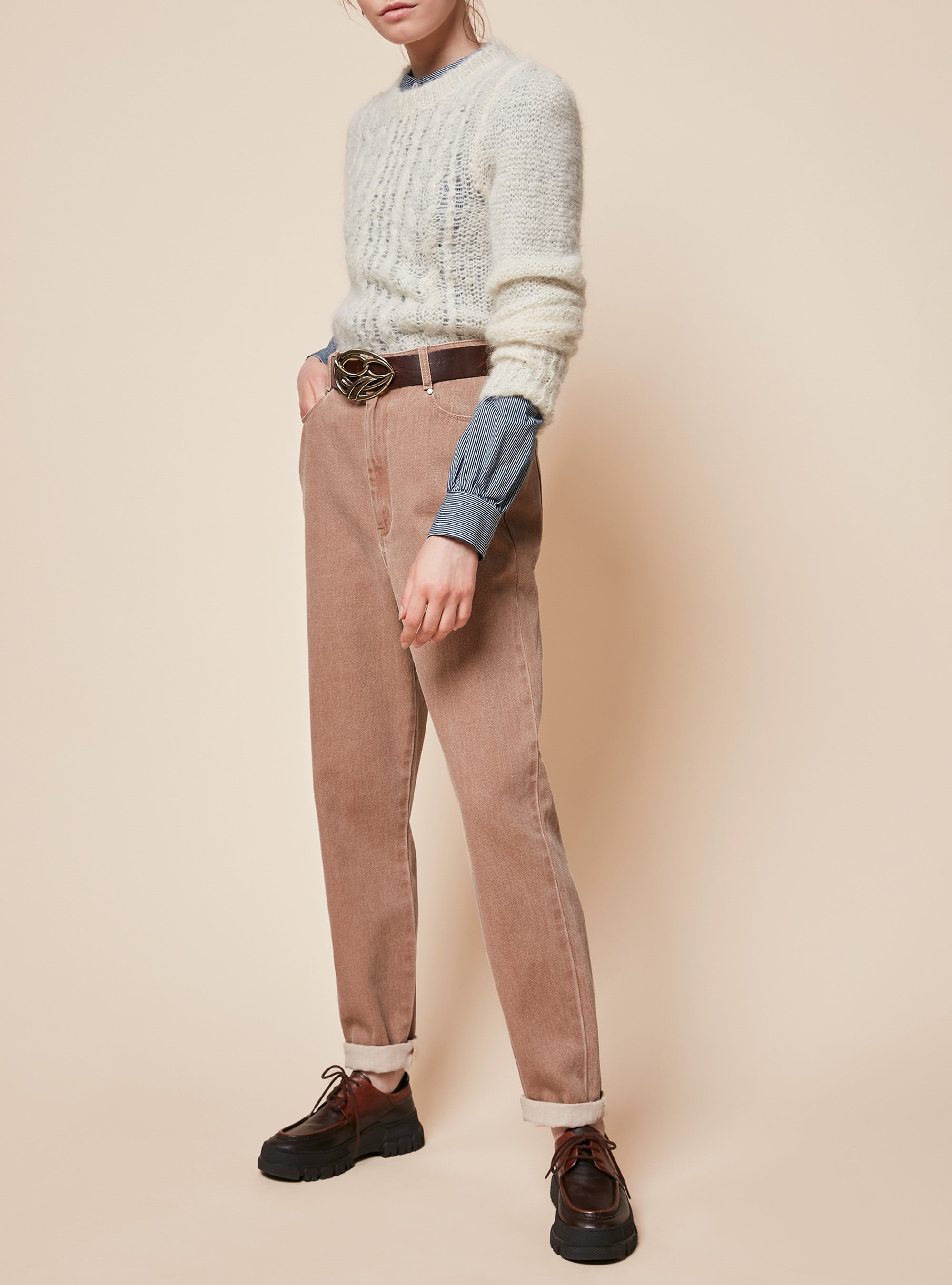 Vegetable Dye Straight Jeans