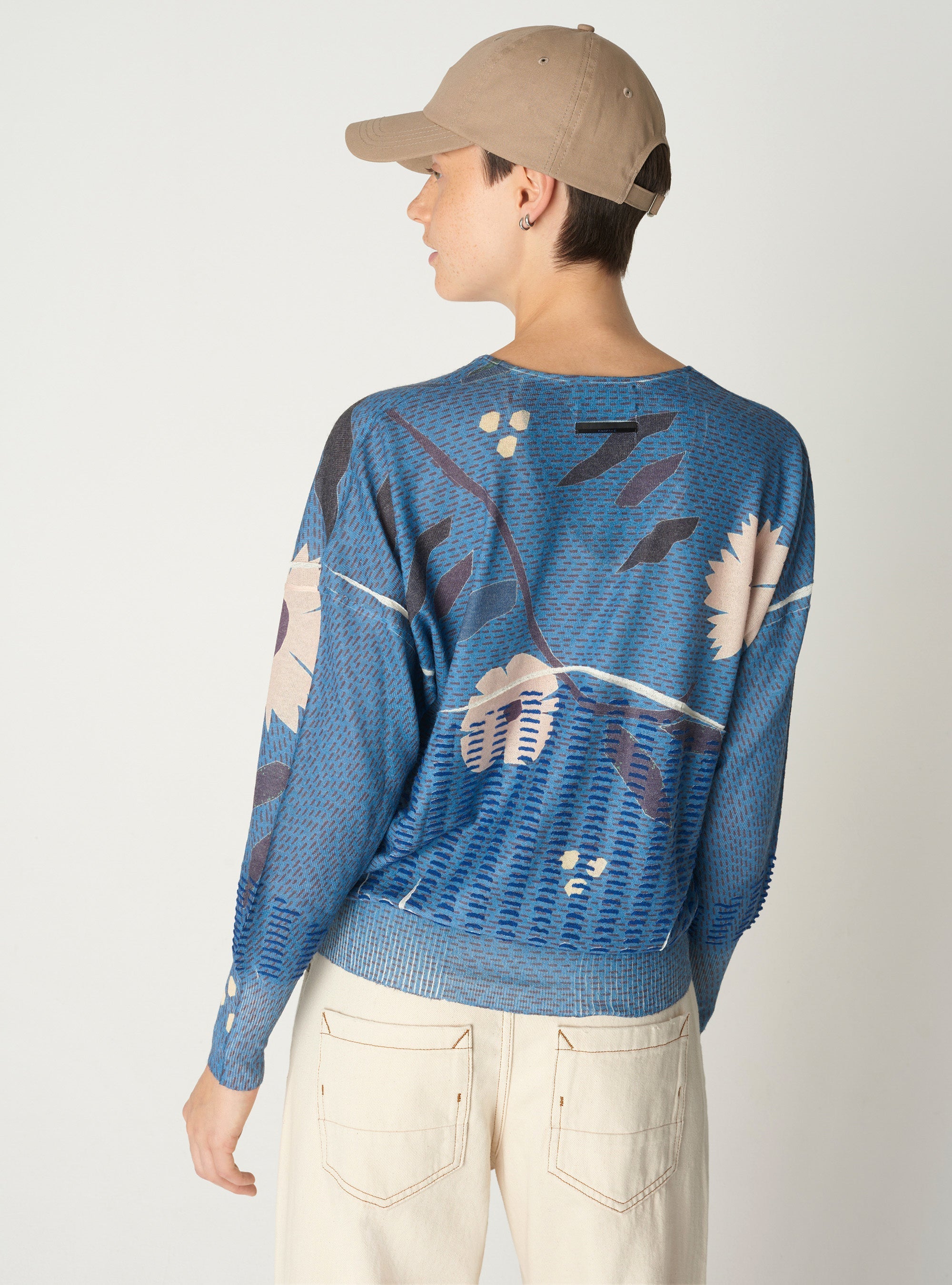Pull Fleur Cotélac 