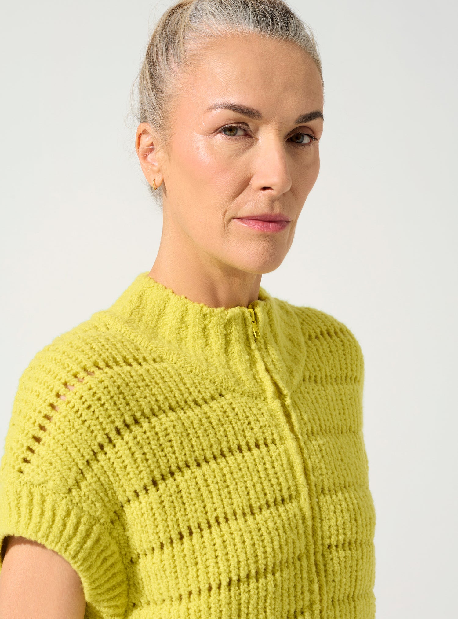 Ärmellose Strickjacke