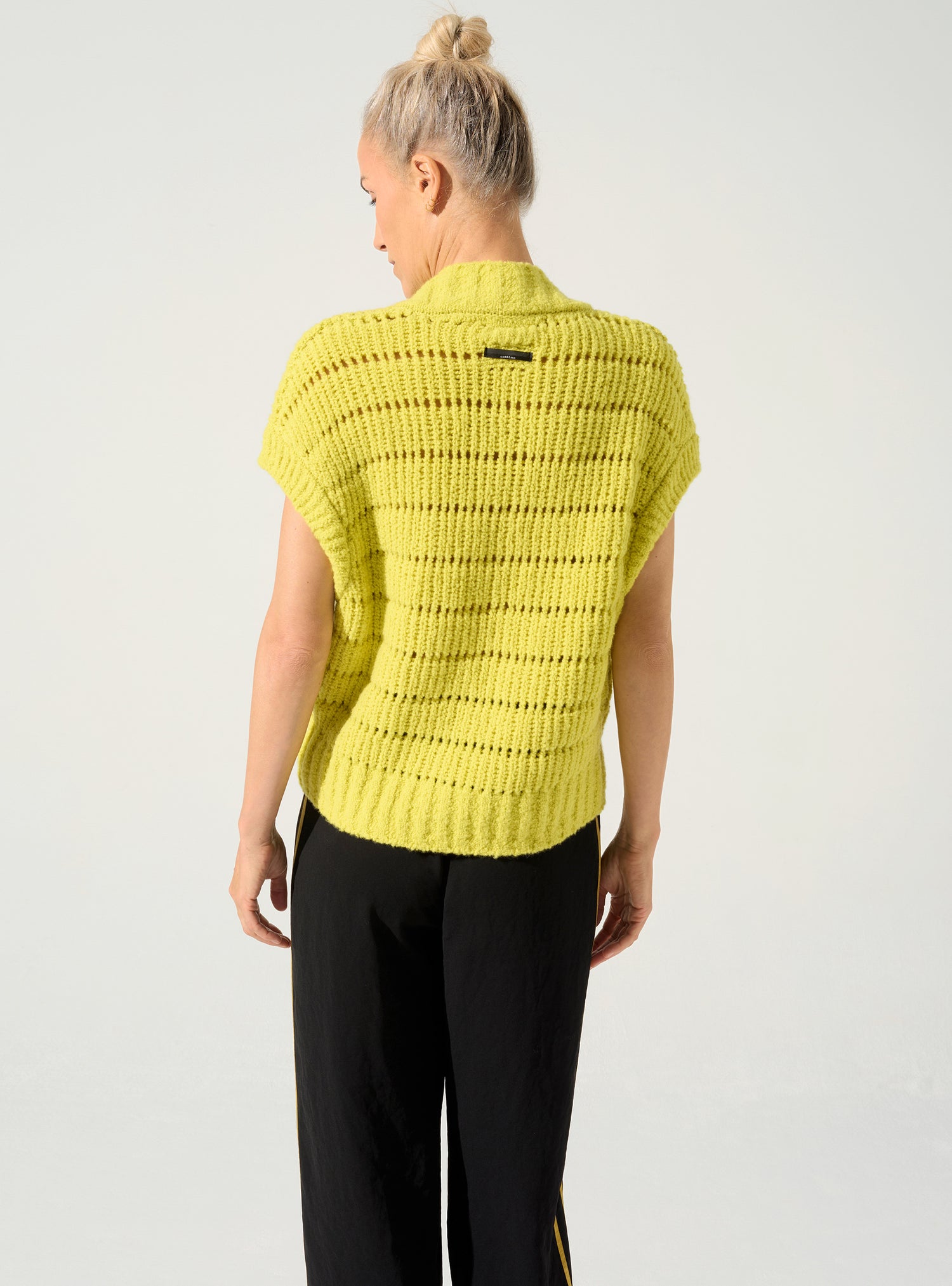 Ärmellose Strickjacke