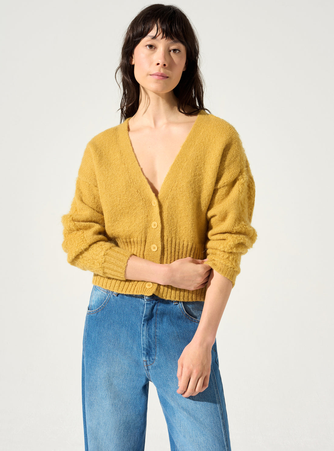 Strickjacke mit Knöpfen