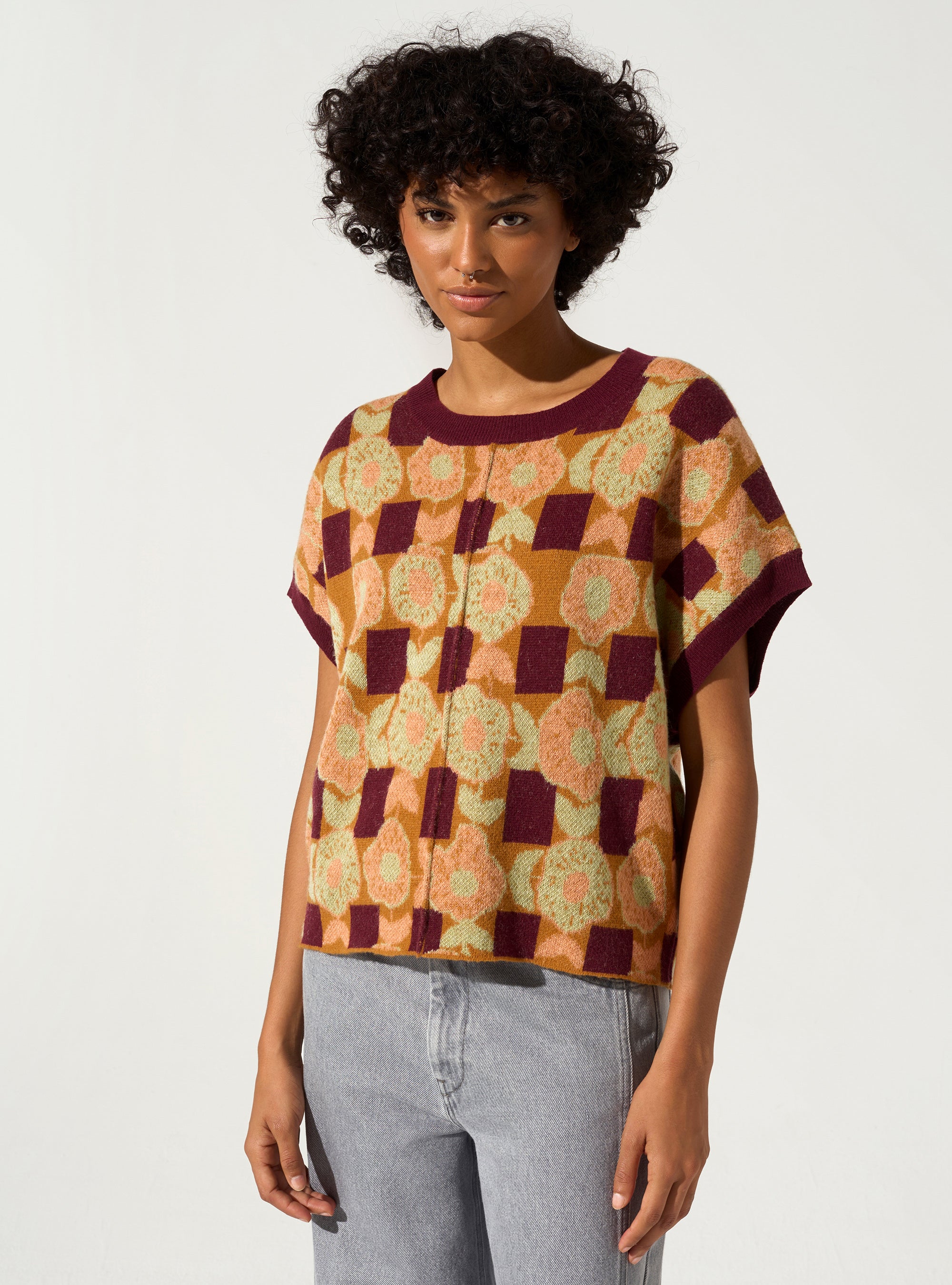 Kurzarmpullover
