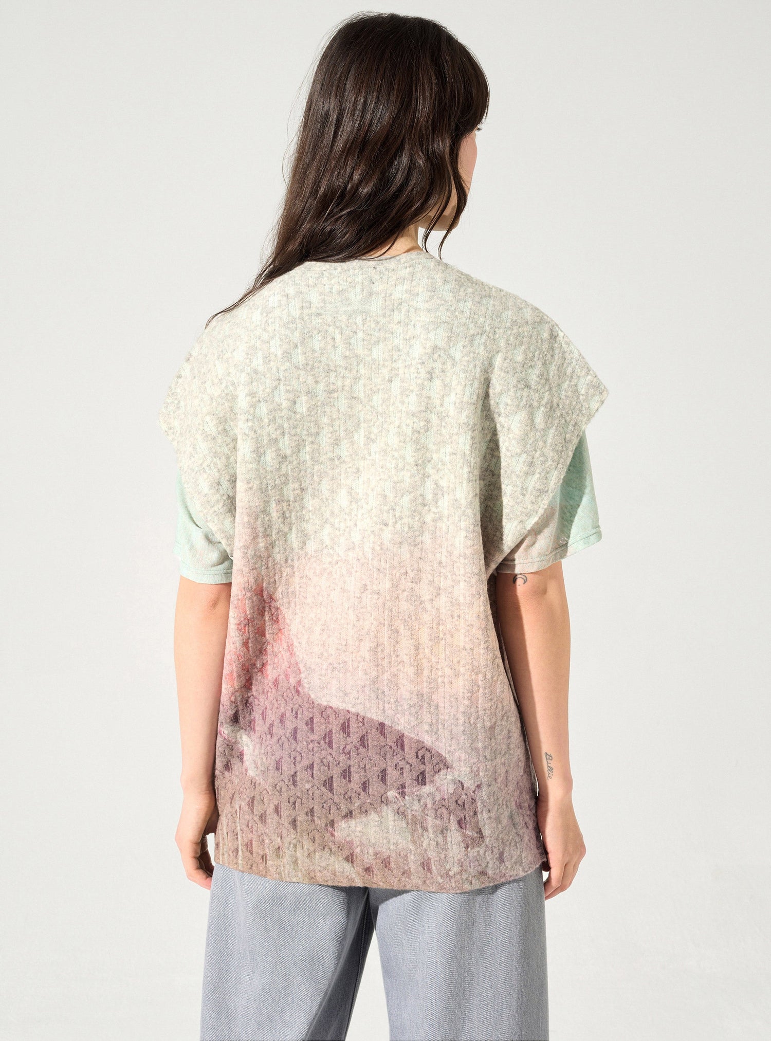 Lange Strickjacke